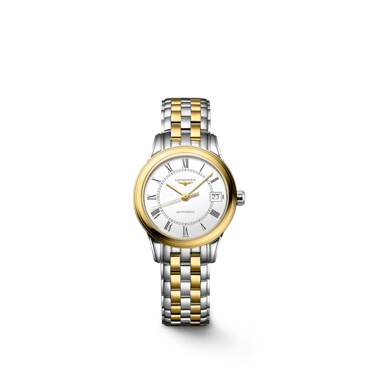 FLAGSHIP Automatic, Stainless Steel And Yellow Pvd Coating, White Matt ...
