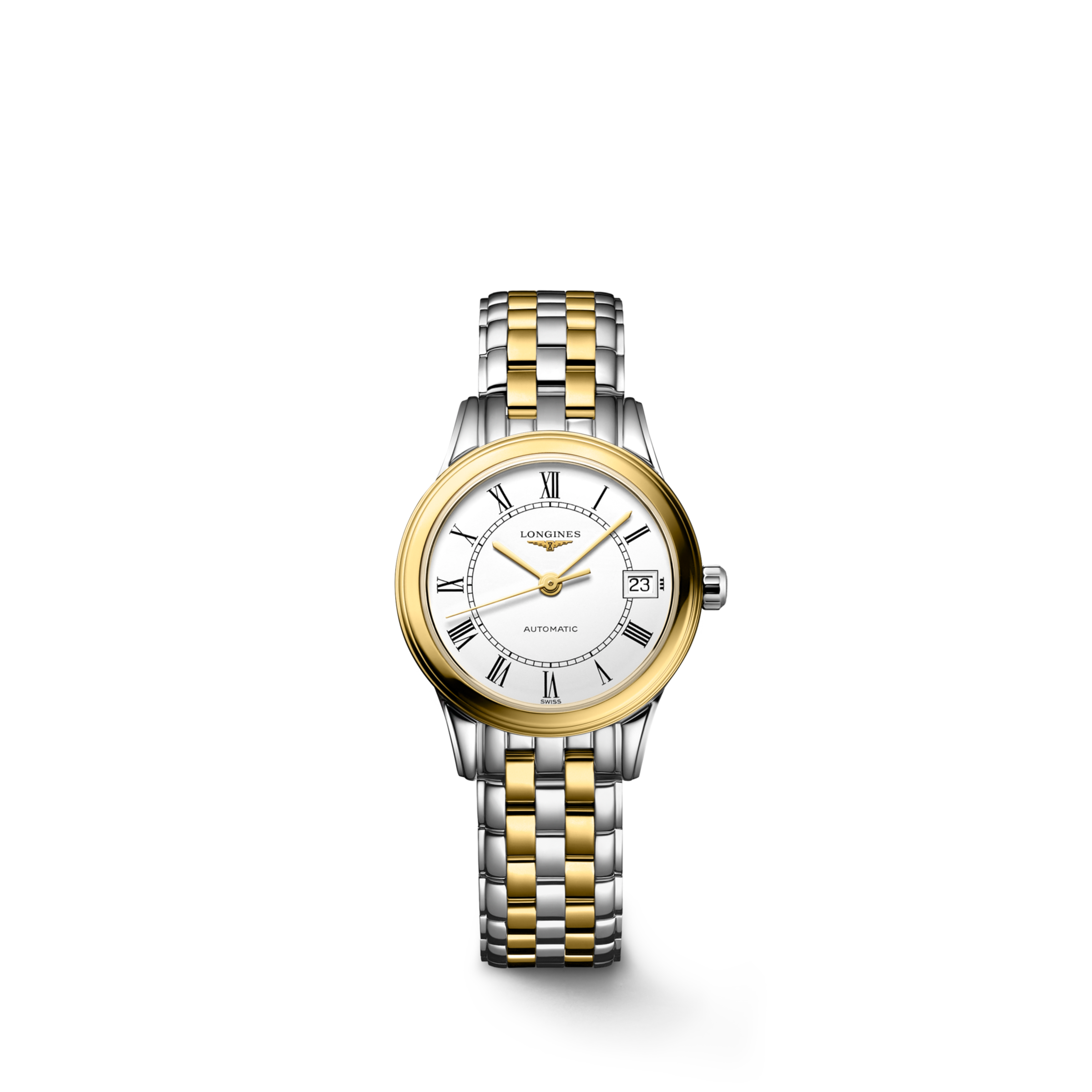 Longines FLAGSHIP Automatic Stainless steel and yellow PVD coating Watch - L4.274.3.21.7