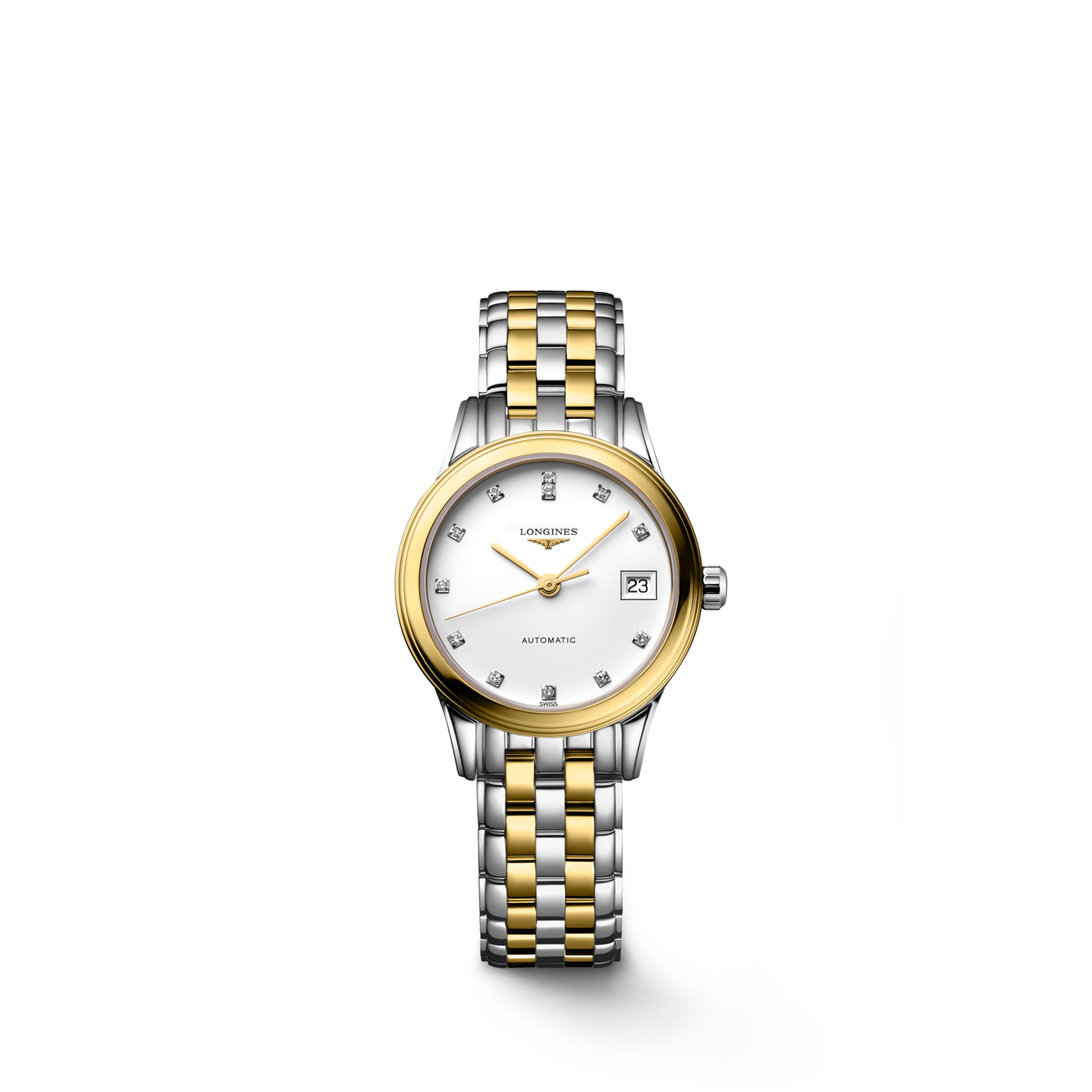 Longines FLAGSHIP Automatic Stainless steel and yellow PVD coating Watch - L4.274.3.27.7