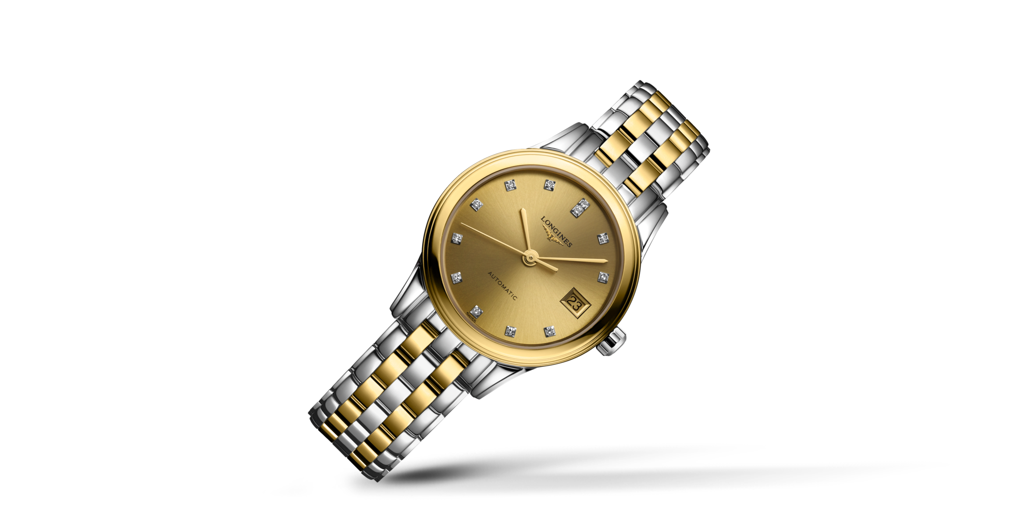 FLAGSHIP Automatic Stainless Steel And Yellow Pvd Coating Gilt