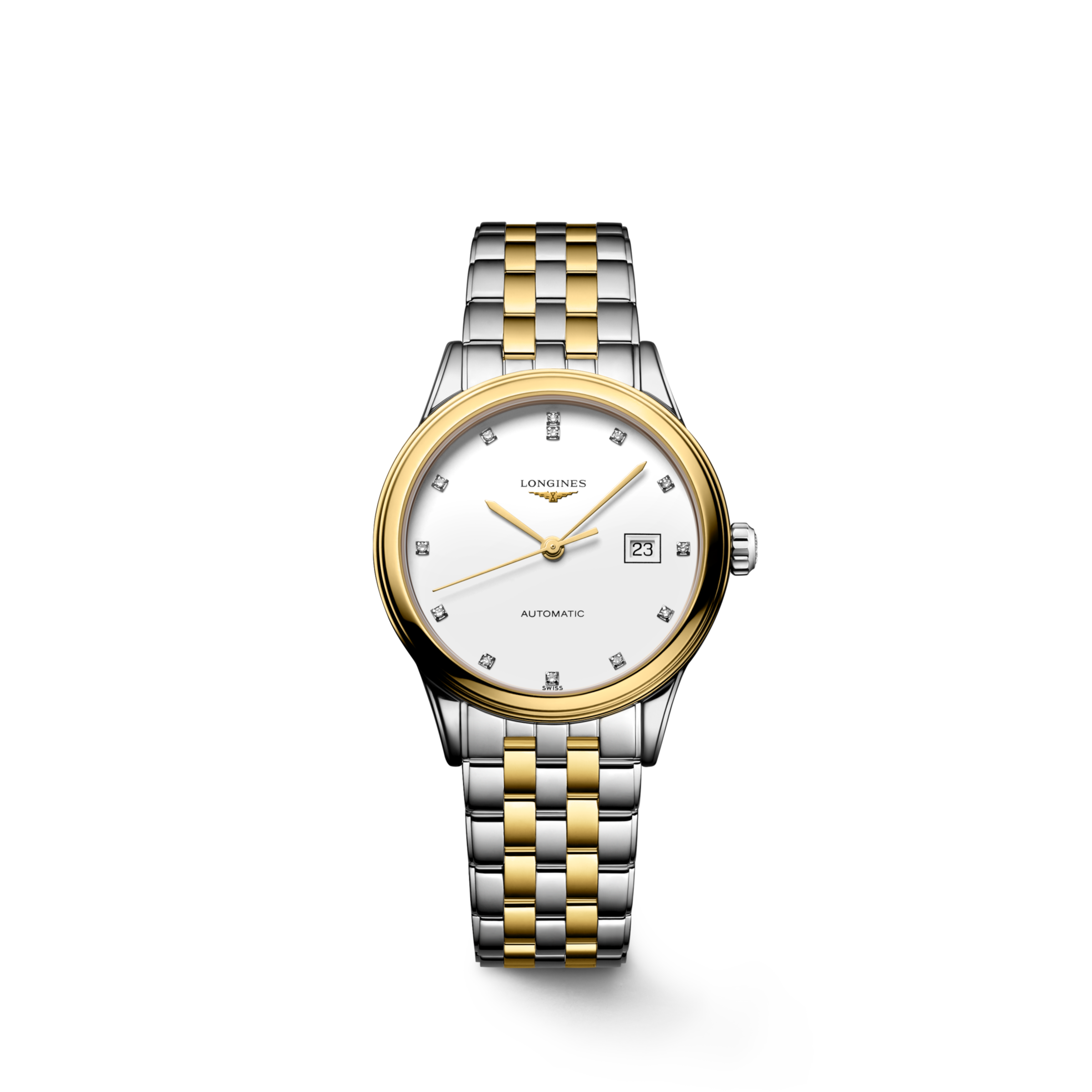 Longines FLAGSHIP Automatic Stainless steel and yellow PVD coating Watch - L4.374.3.27.7