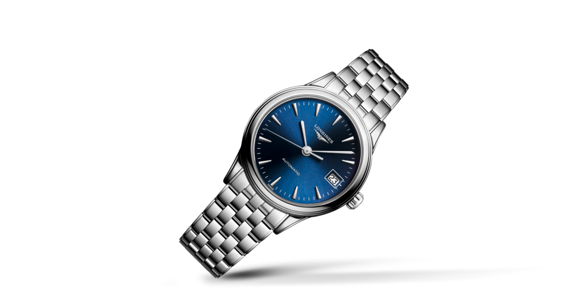 FLAGSHIP Automatic, Stainless Steel, Sunray Blue Dial, Bracelet Watch ...