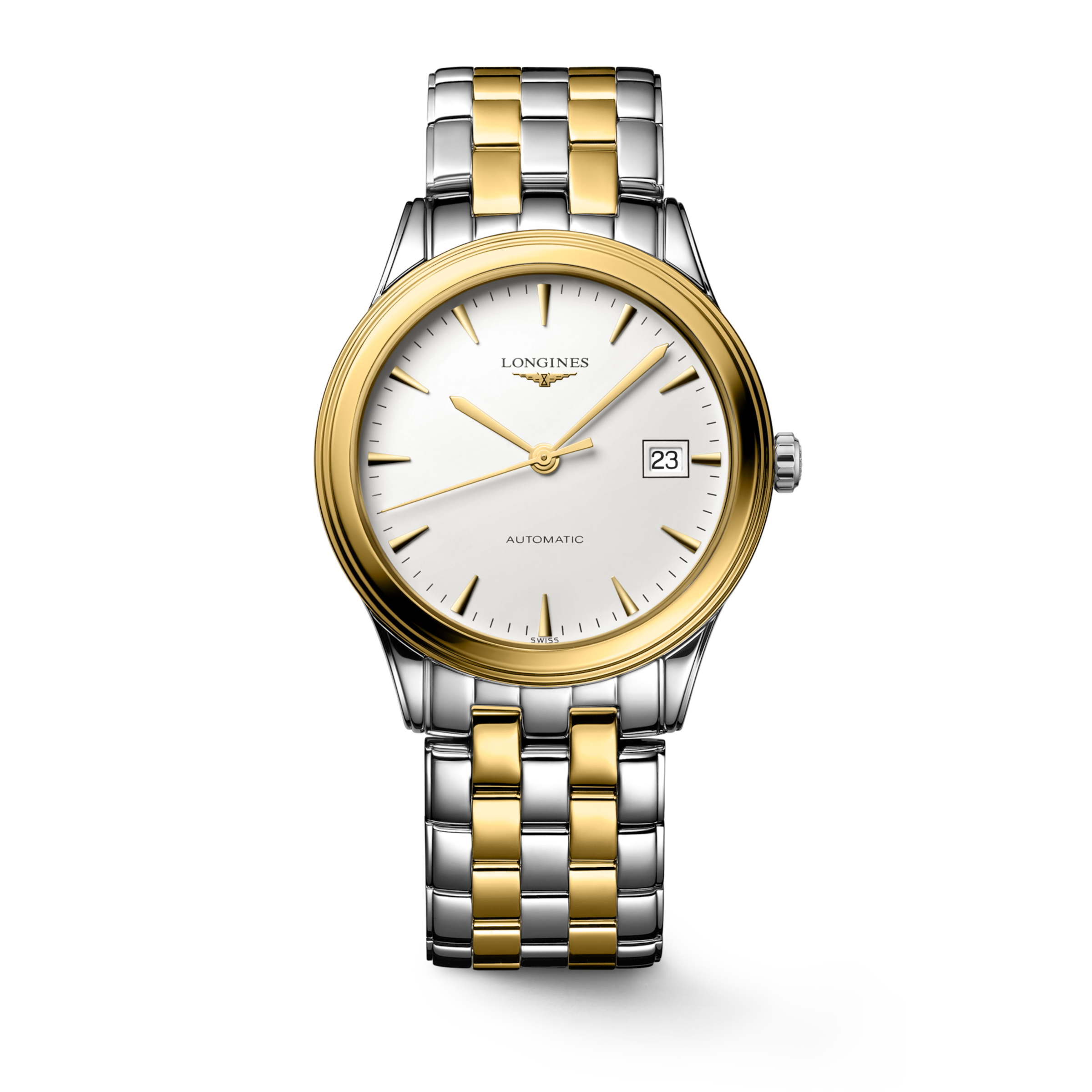 Longines FLAGSHIP Automatic Stainless steel and yellow PVD coating Watch - L4.974.3.22.7