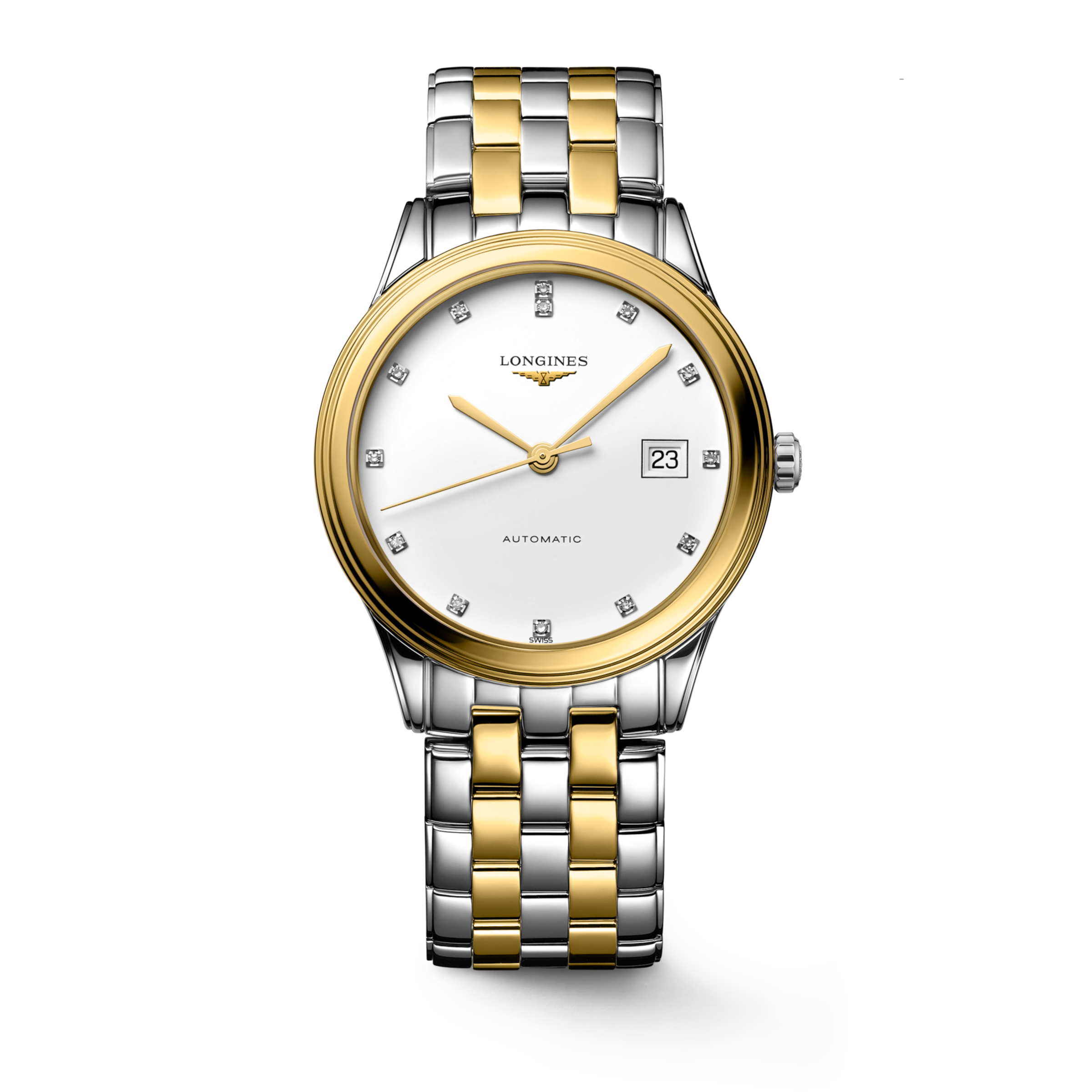 Longines FLAGSHIP Automatic Stainless steel and yellow PVD coating Watch - L4.974.3.27.7