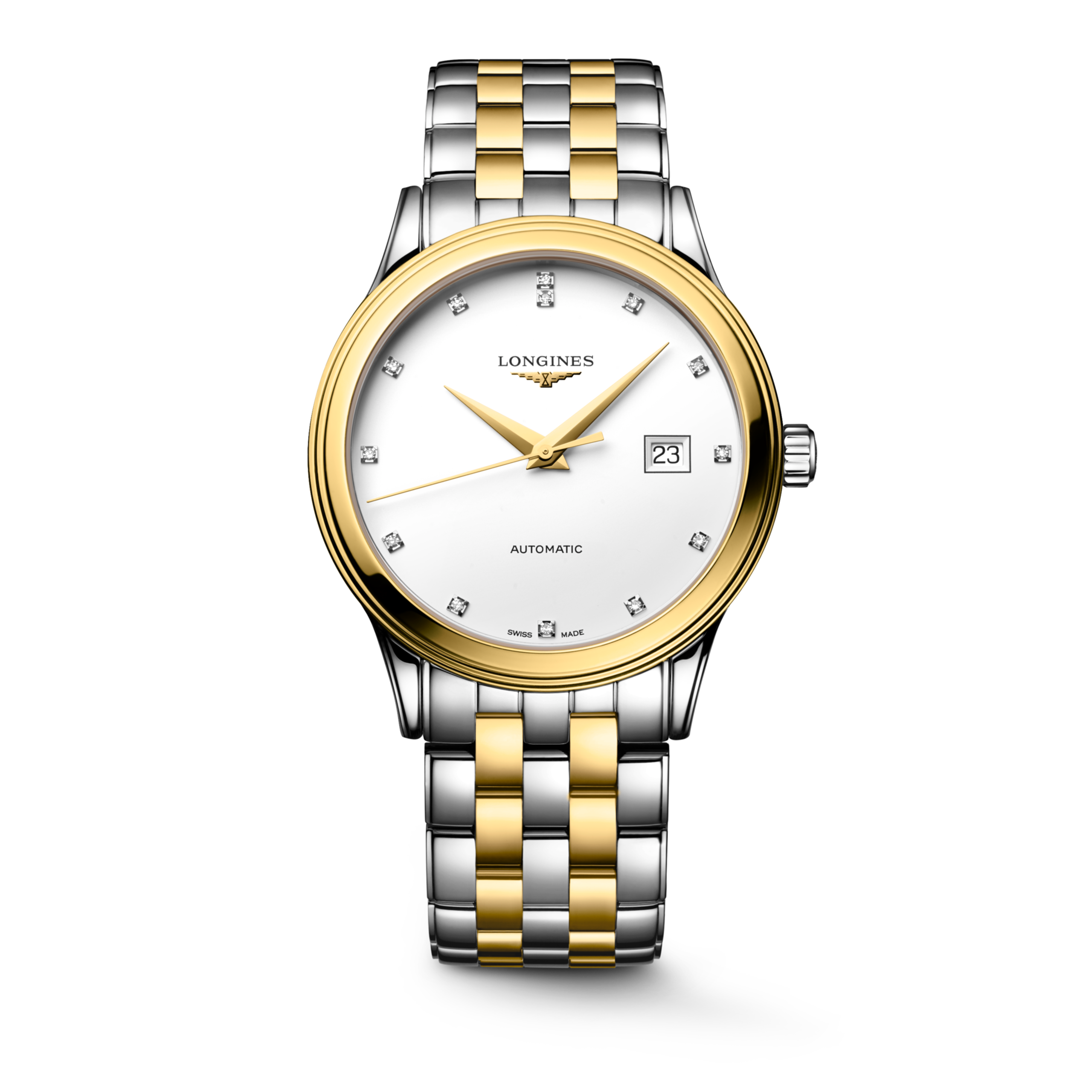 Longines FLAGSHIP Automatic Stainless steel and yellow PVD coating Watch - L4.984.3.17.7
