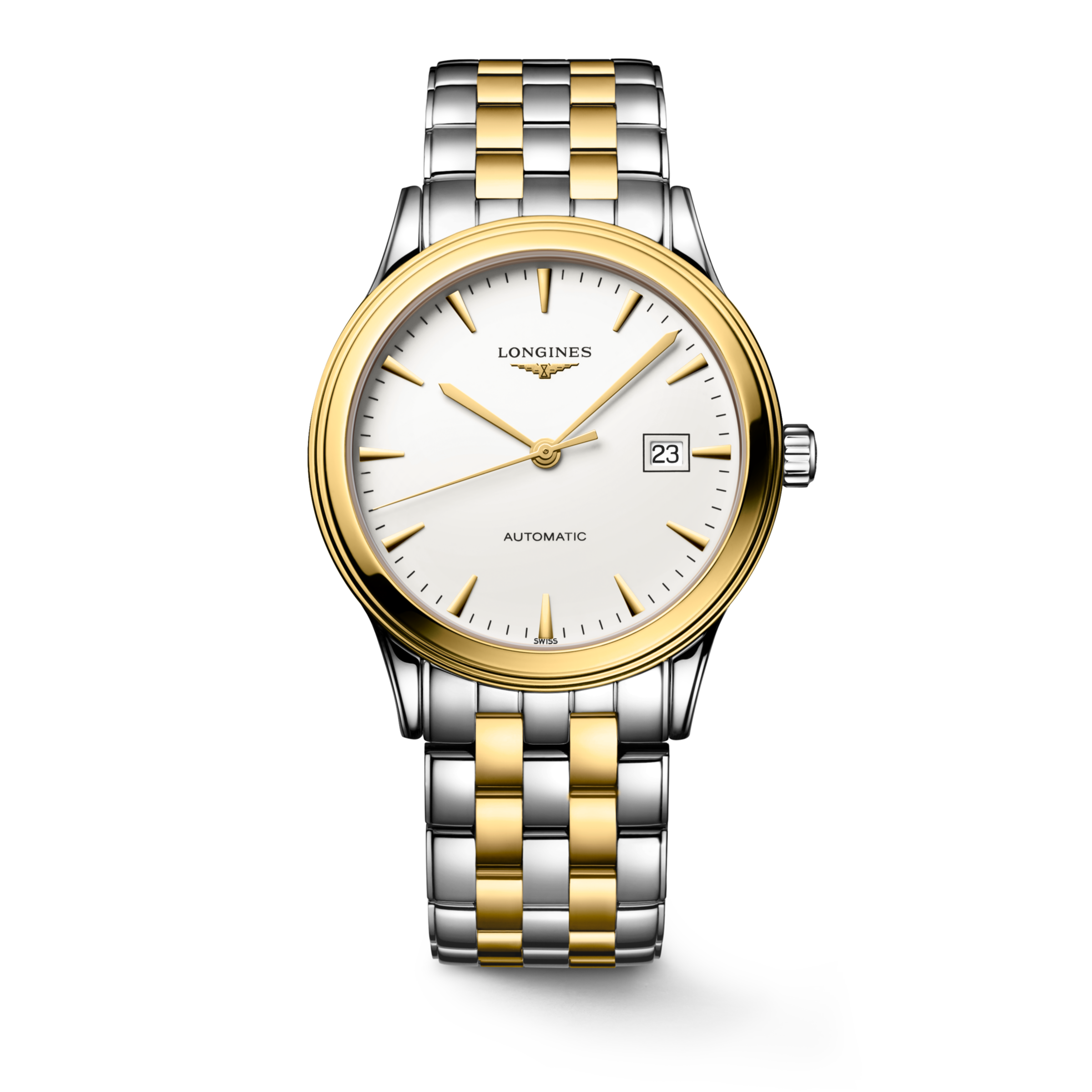 Longines FLAGSHIP Automatic Stainless steel and yellow PVD coating Watch - L4.984.3.22.7