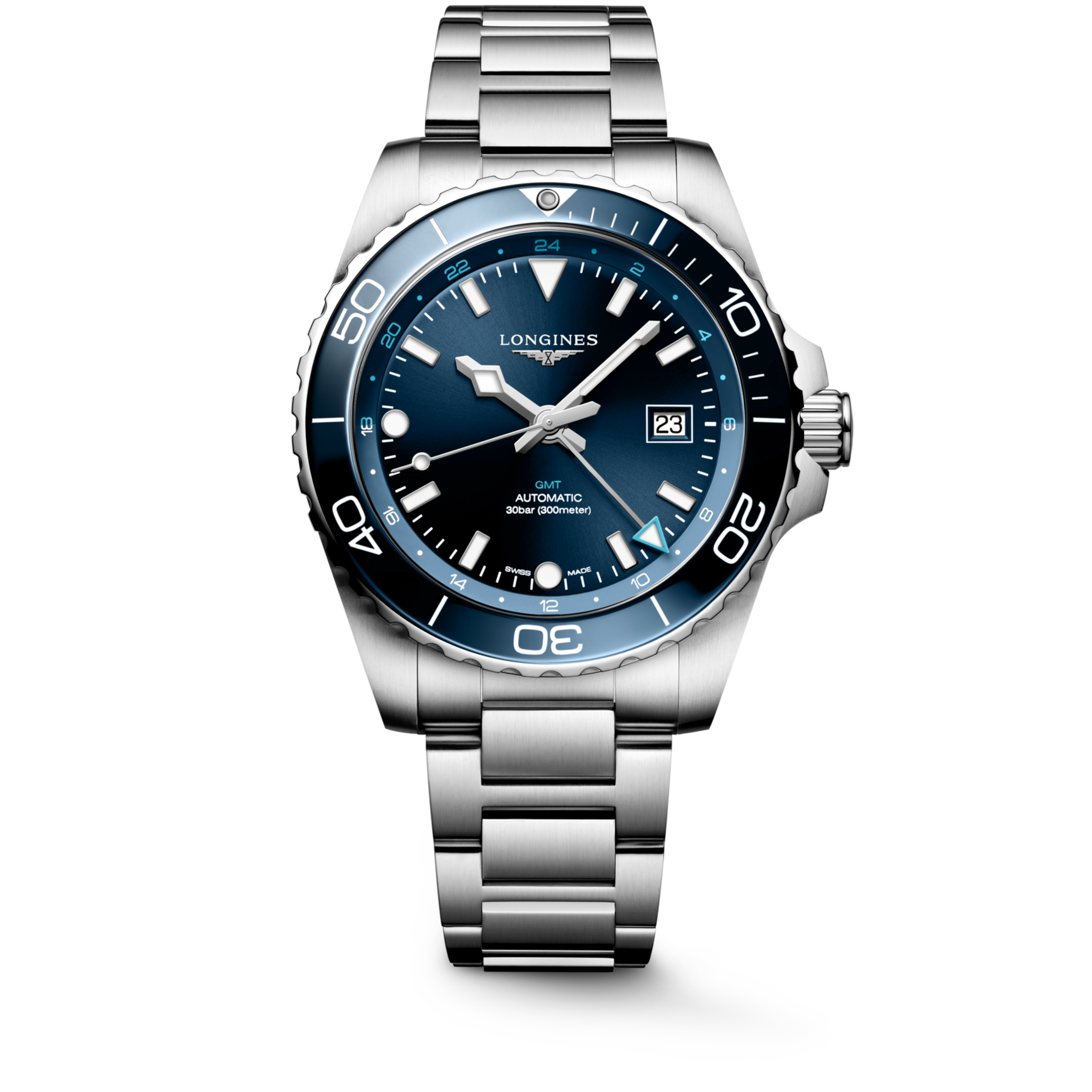 Longines HYDROCONQUEST Automatic Stainless steel and ceramic bezel Watch - L3.890.4.96.6