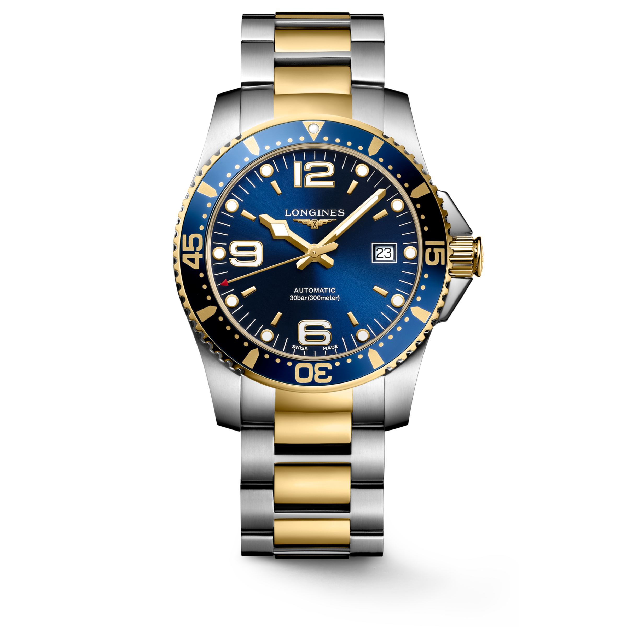 Longines HYDROCONQUEST Automatic Stainless steel and yellow PVD coating Watch - L3.742.3.96.7