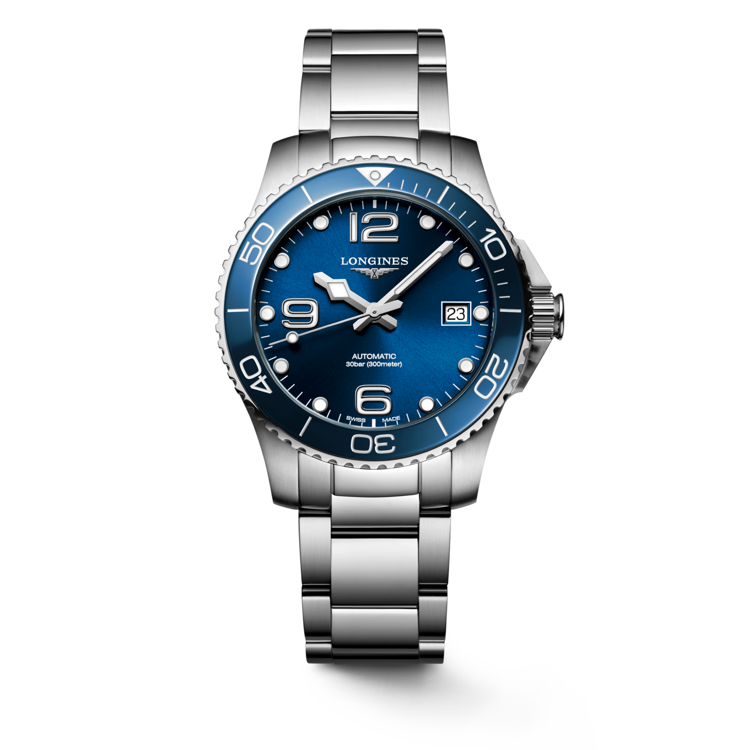 Longines HYDROCONQUEST Automatic Stainless steel and ceramic bezel Watch - L3.780.4.96.6