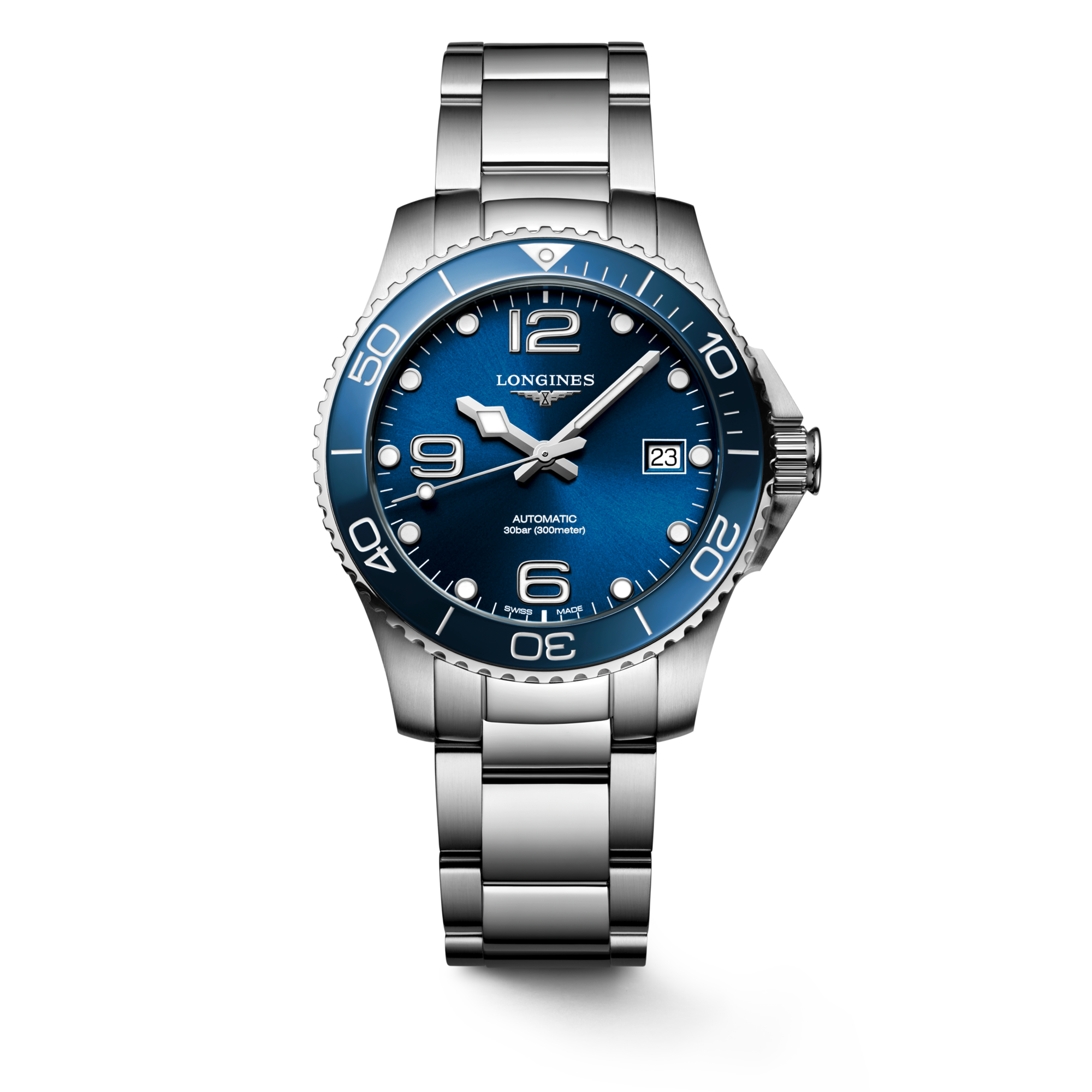 Hydroconquest Automatic watch 39mm Sunray blue L37804966 Longines US