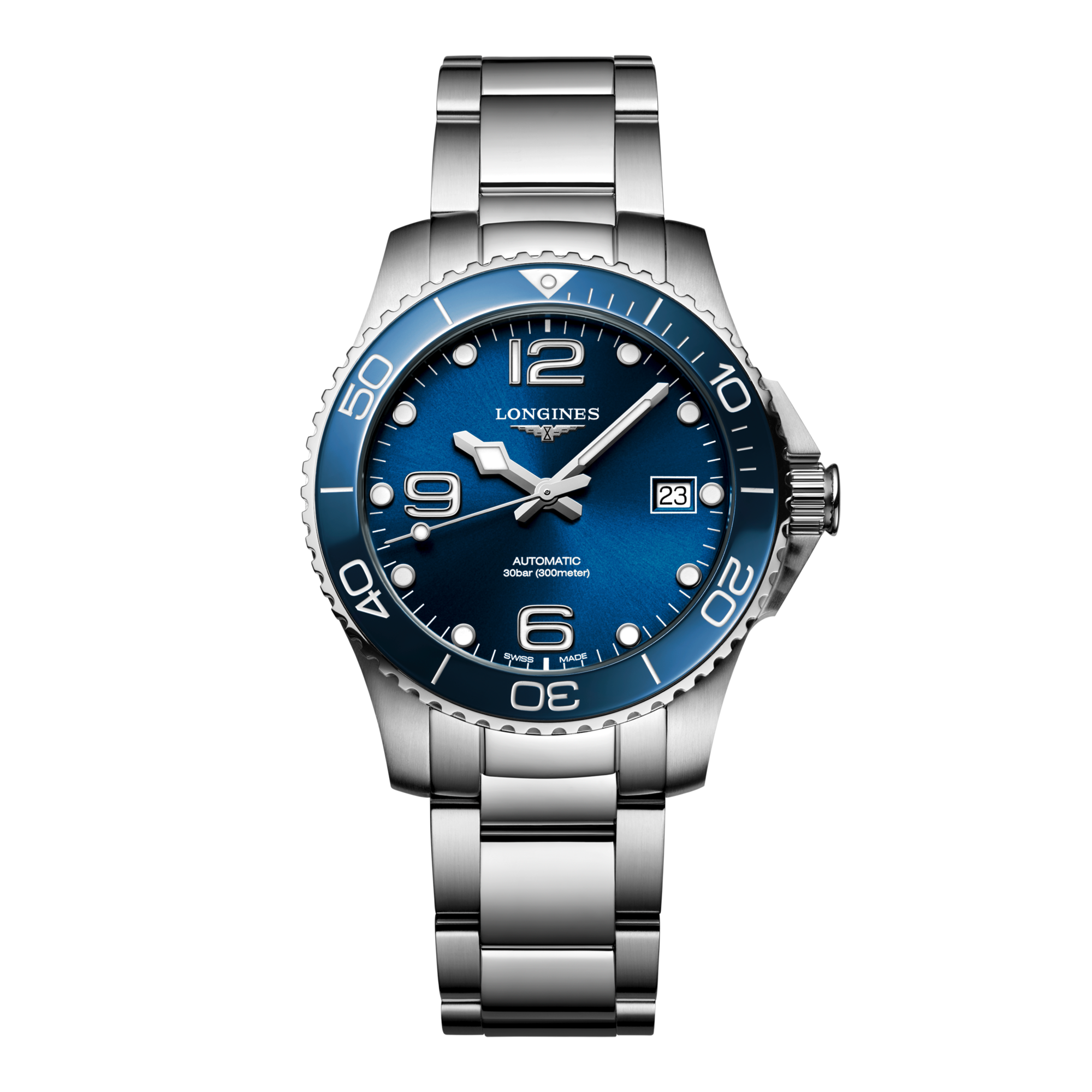 Hydroconquest Automatic watch 39mm, Sunray blue L37804966 | Longines US