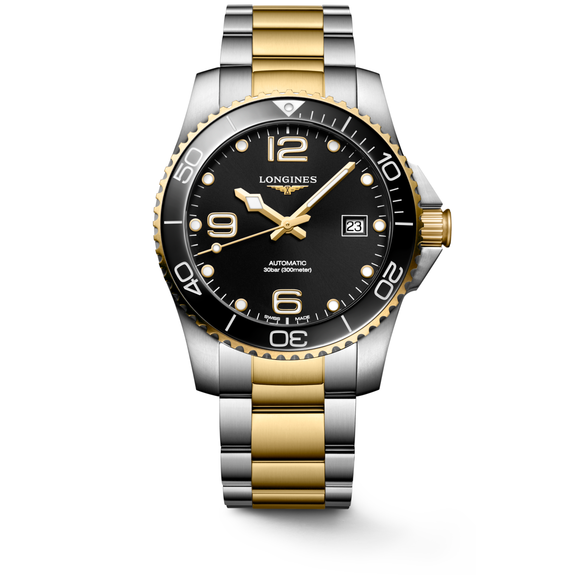 Longines HYDROCONQUEST Automatic Stainless steel and ceramic bezel Watch - L3.781.3.56.7