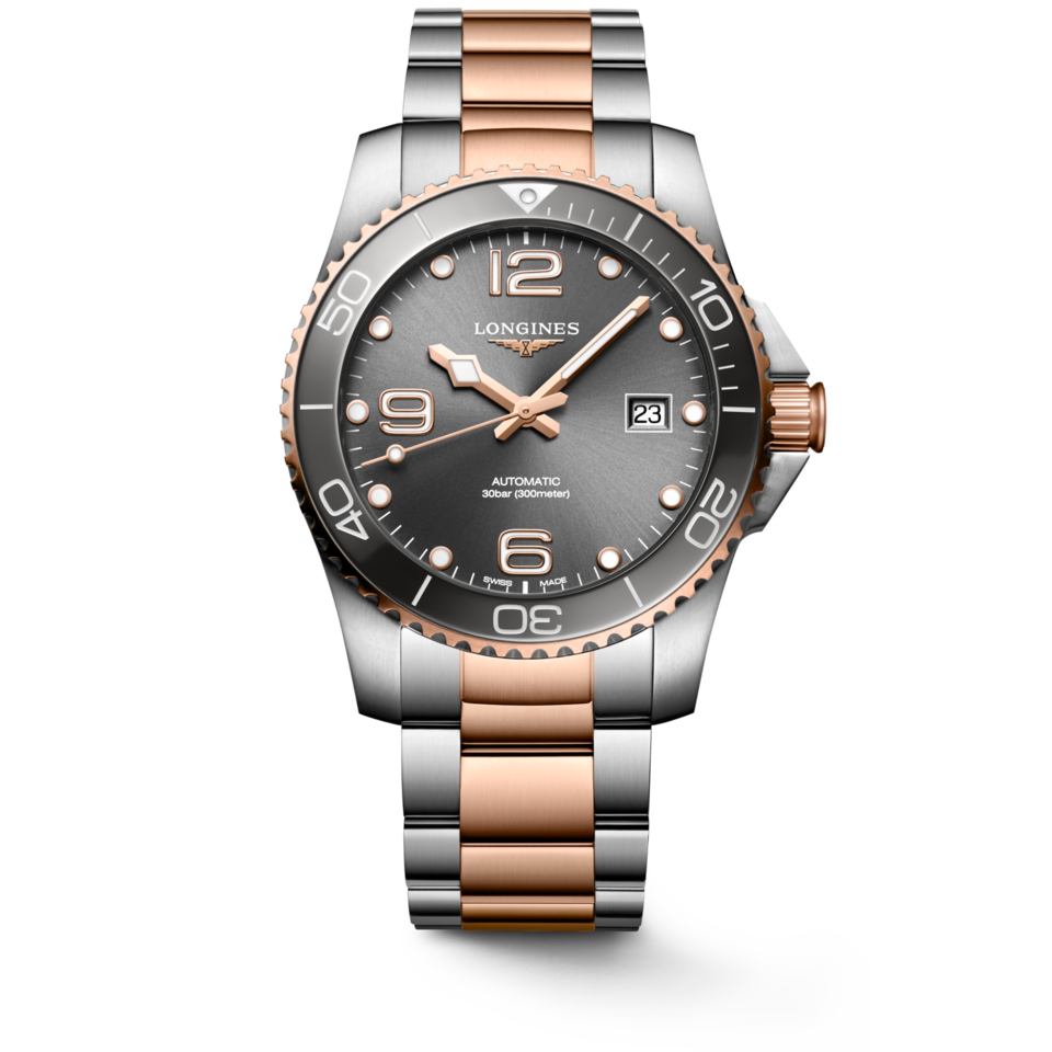 Longines HydroConquest 41mm Cadran Gris Soleillé - L3.781.3.78.7