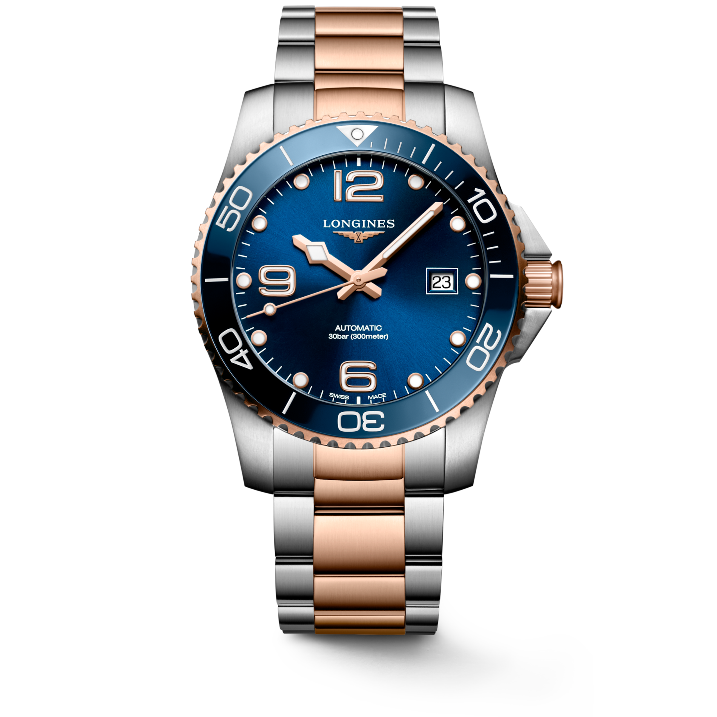 Longines HYDROCONQUEST Automatic Stainless steel and ceramic bezel Watch - L3.781.3.98.7