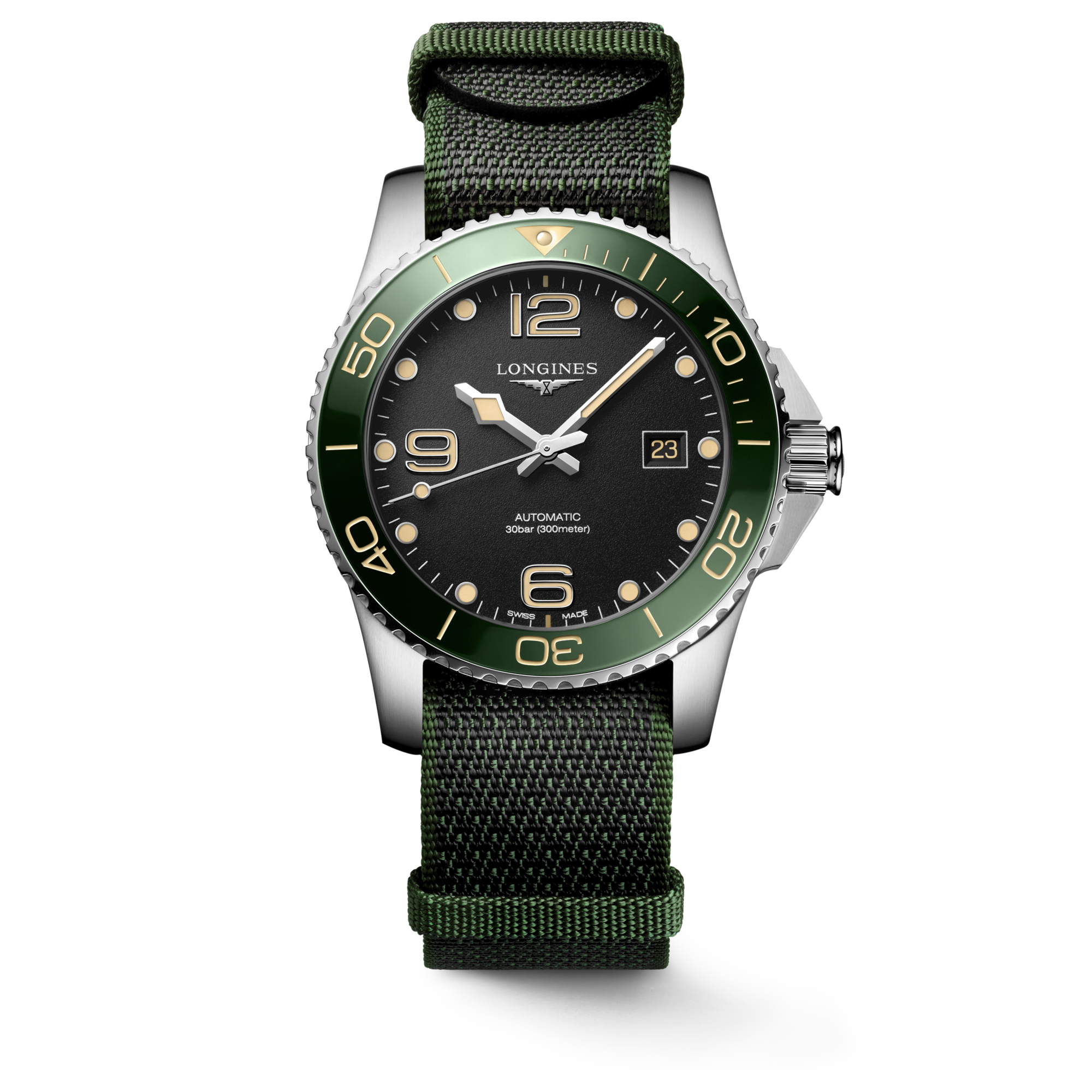 ハイドロコンクエスト 自動巻、ステンレススティールとセラミック