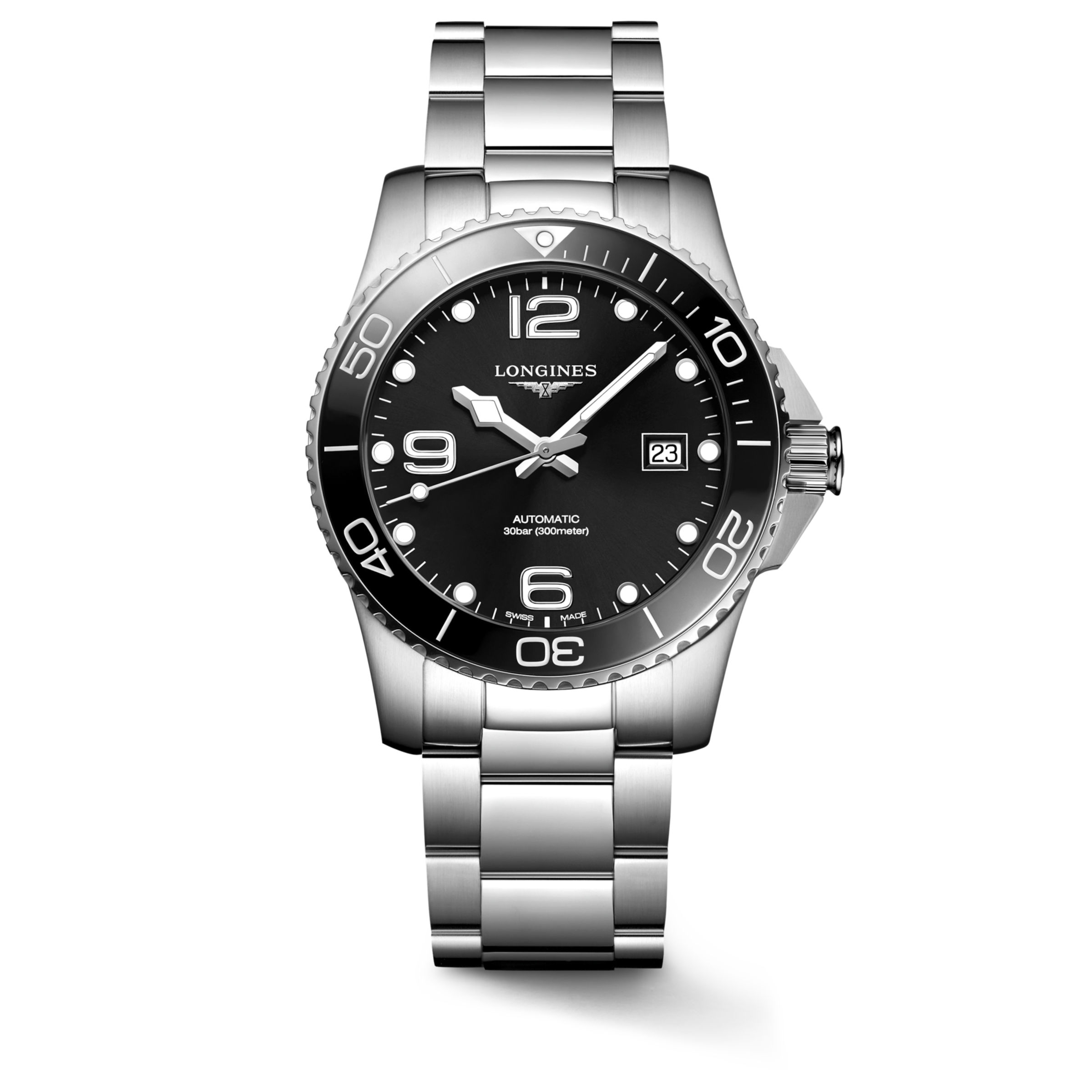Longines HYDROCONQUEST Automatic Stainless steel and ceramic bezel Watch - L3.781.4.56.6