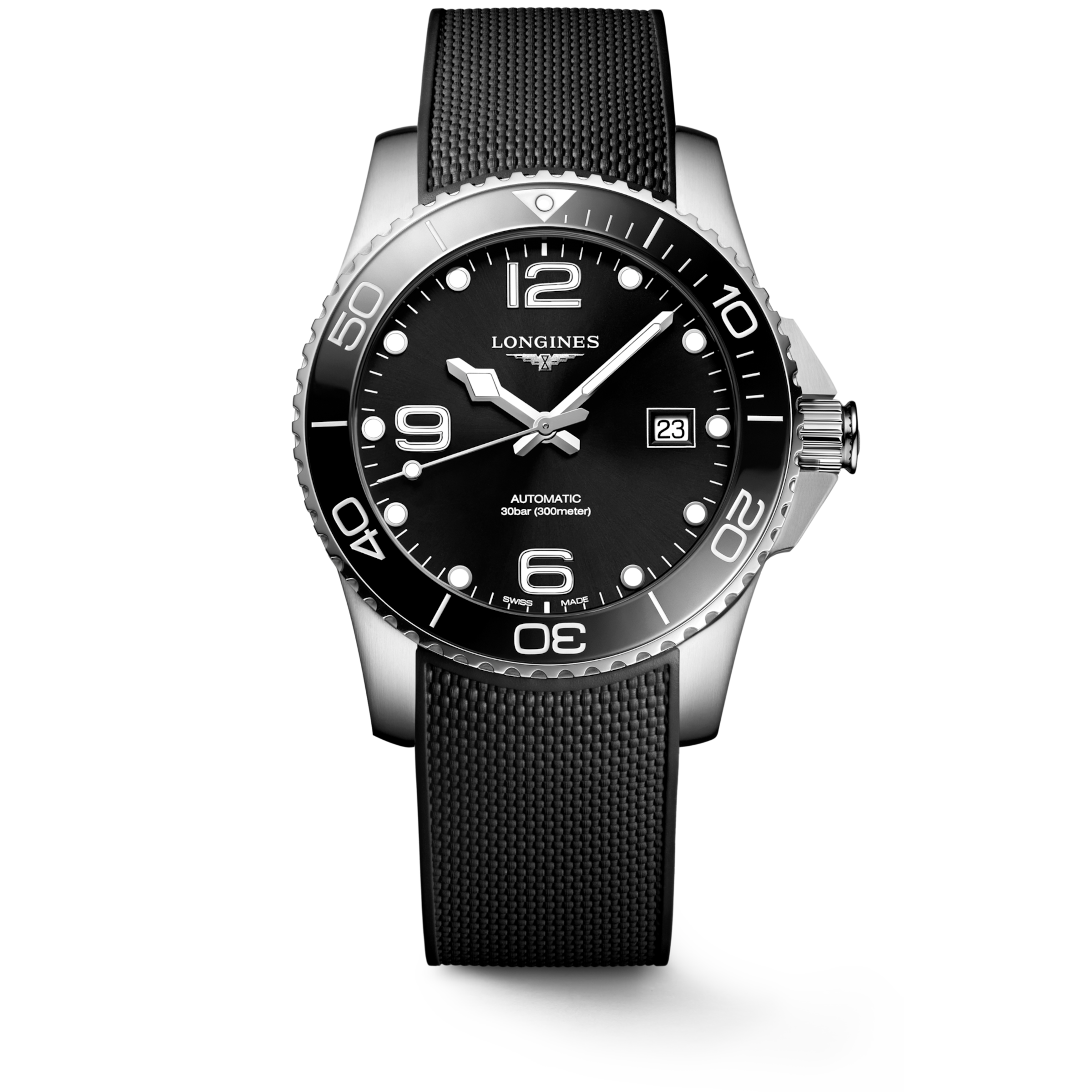 Longines HYDROCONQUEST Automatic Stainless steel and ceramic bezel Watch - L3.781.4.56.9