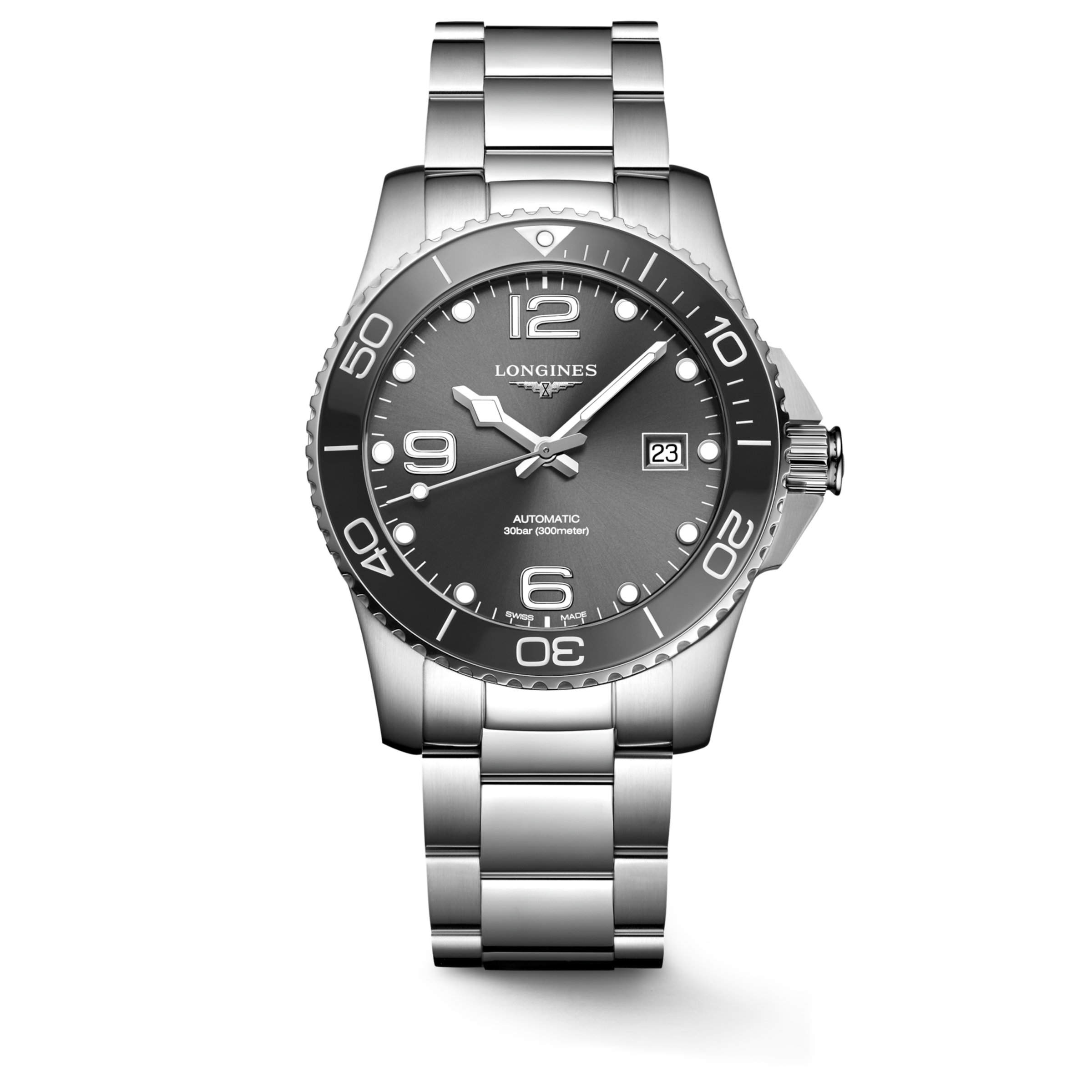 Longines HYDROCONQUEST Automatic Stainless steel and ceramic bezel Watch - L3.781.4.76.6