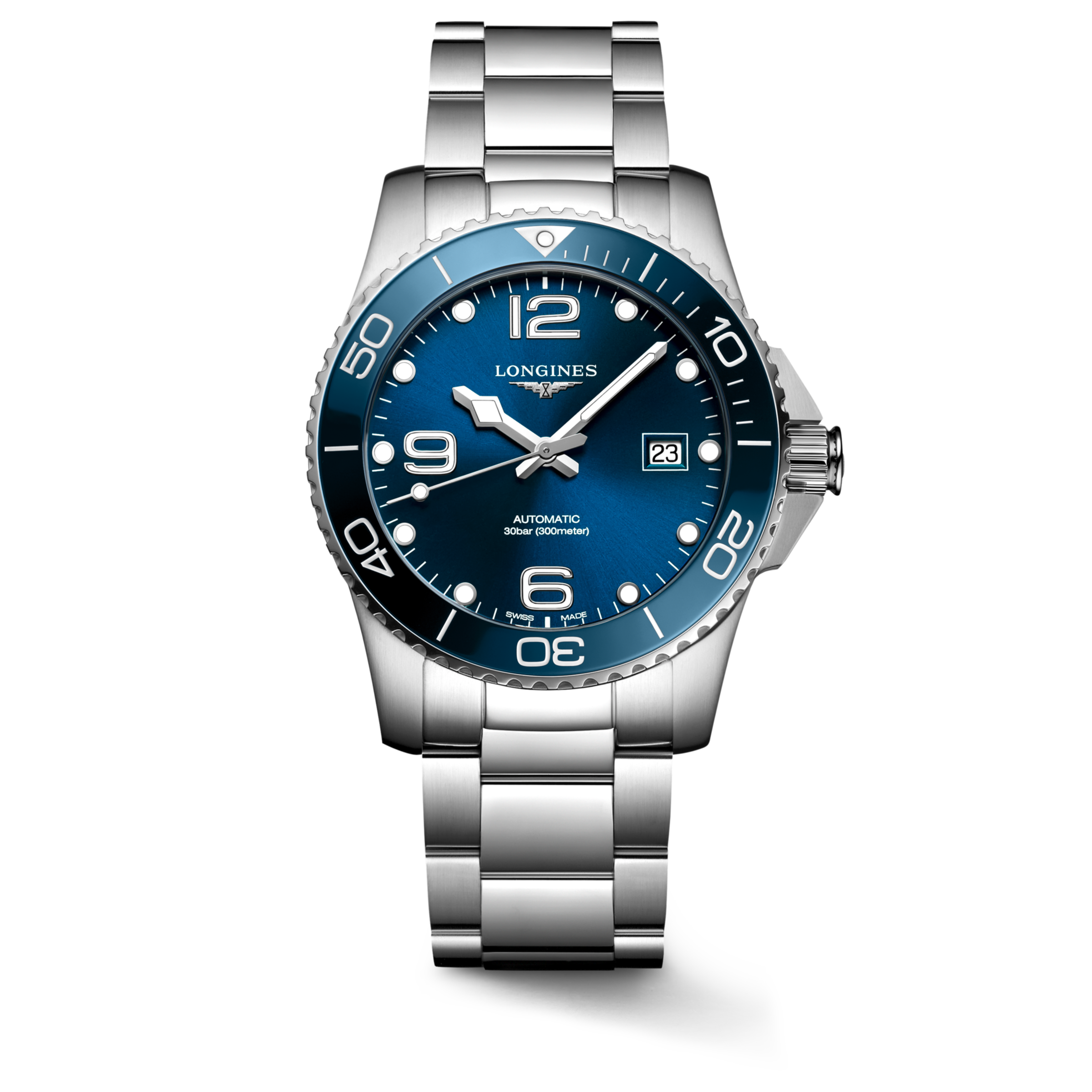 Longines HYDROCONQUEST Automatic Stainless steel and ceramic bezel Watch - L3.781.4.96.6