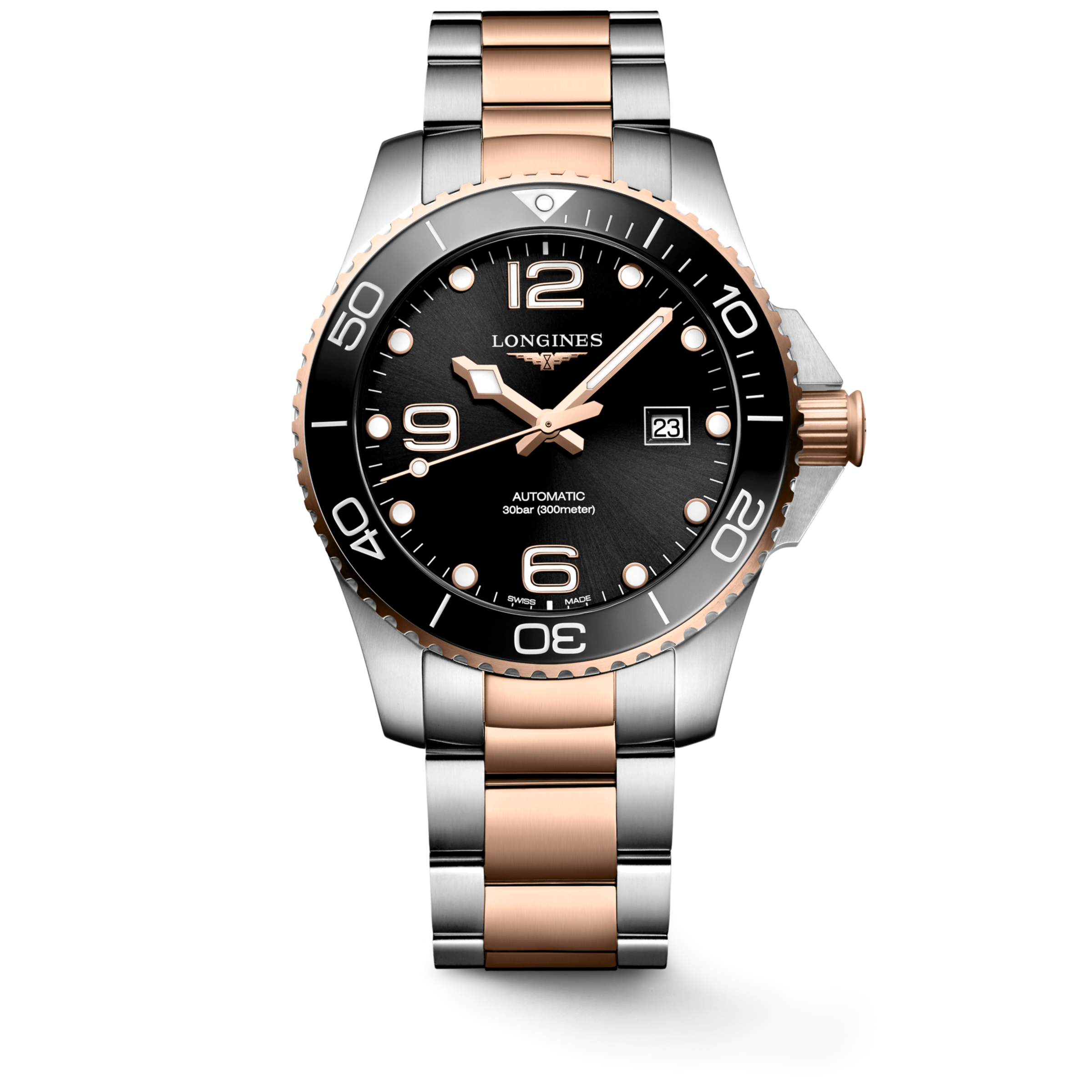 Longines HYDROCONQUEST Automatic Stainless steel and ceramic bezel Watch - L3.782.3.58.7