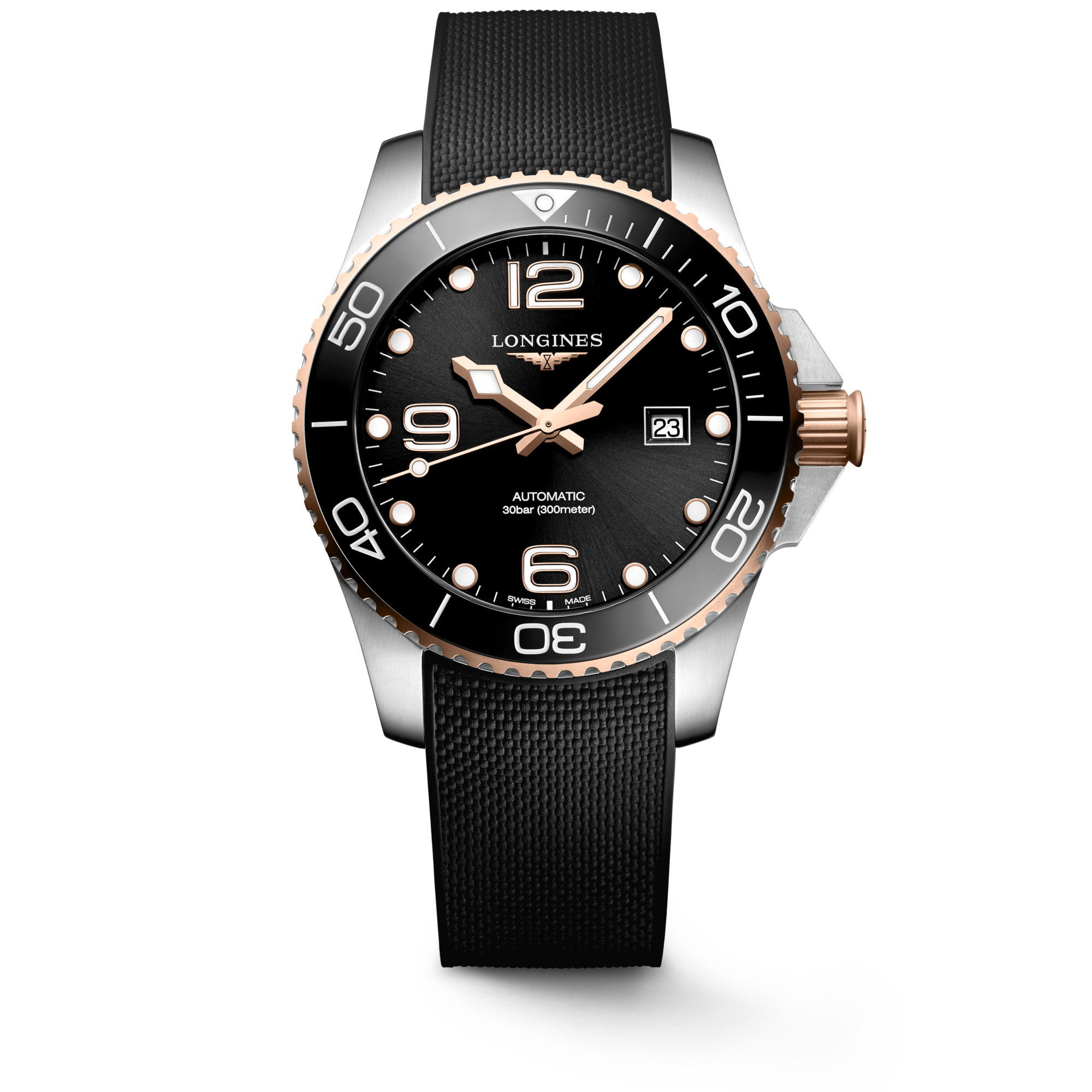 Longines hydroconquest automatic black hotsell