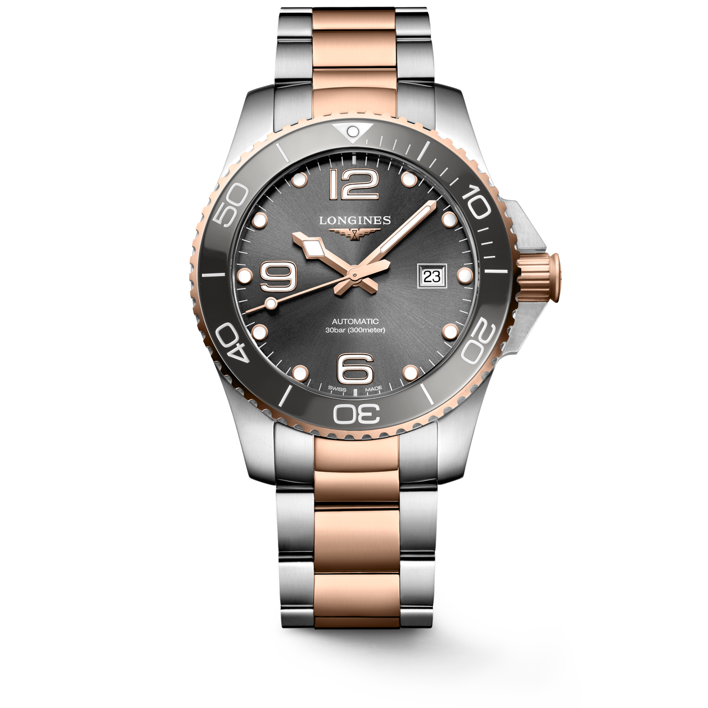Longines HYDROCONQUEST Automatic Stainless steel and ceramic bezel Watch - L3.782.3.78.7