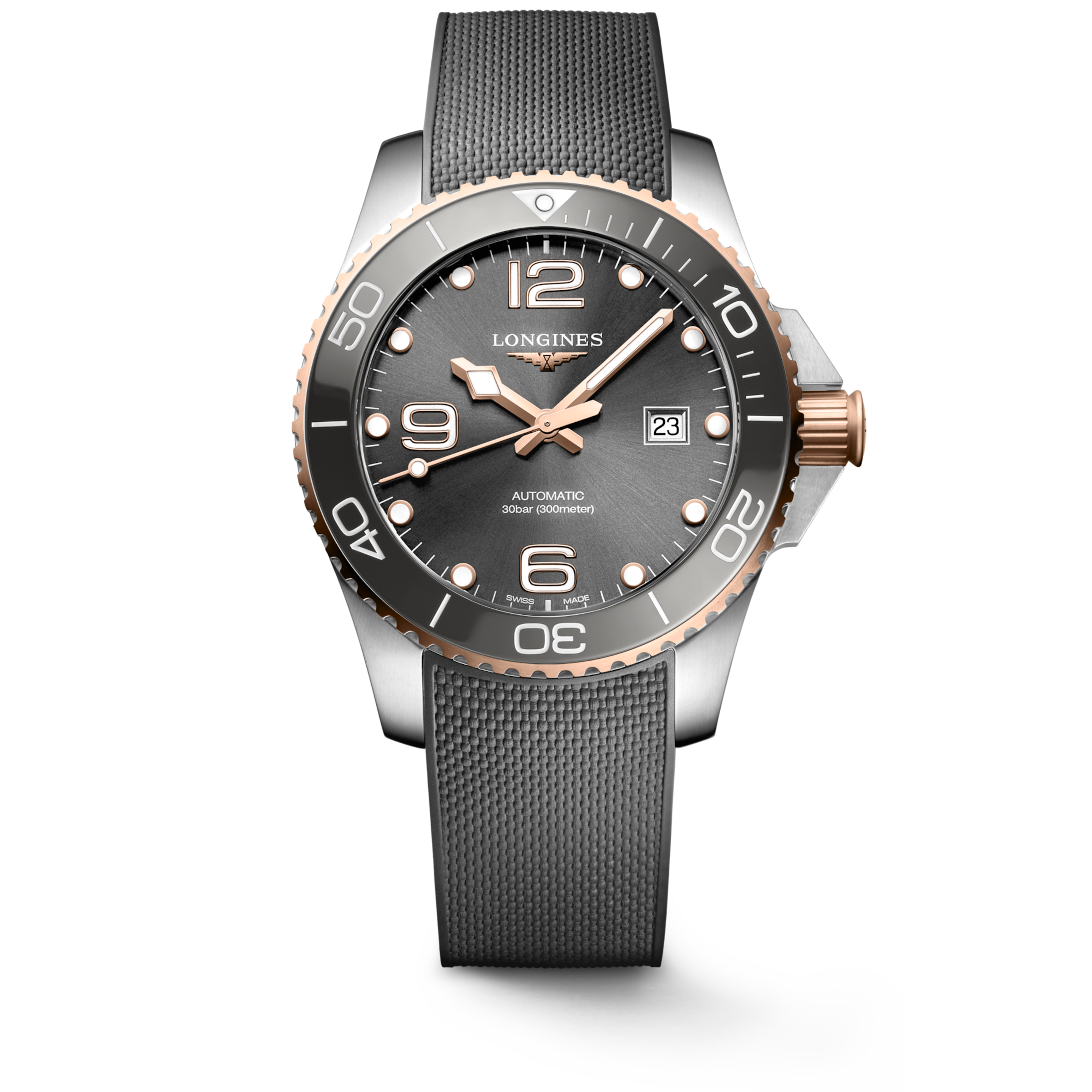Longines HYDROCONQUEST Automatic Stainless steel and ceramic bezel Watch - L3.782.3.78.9