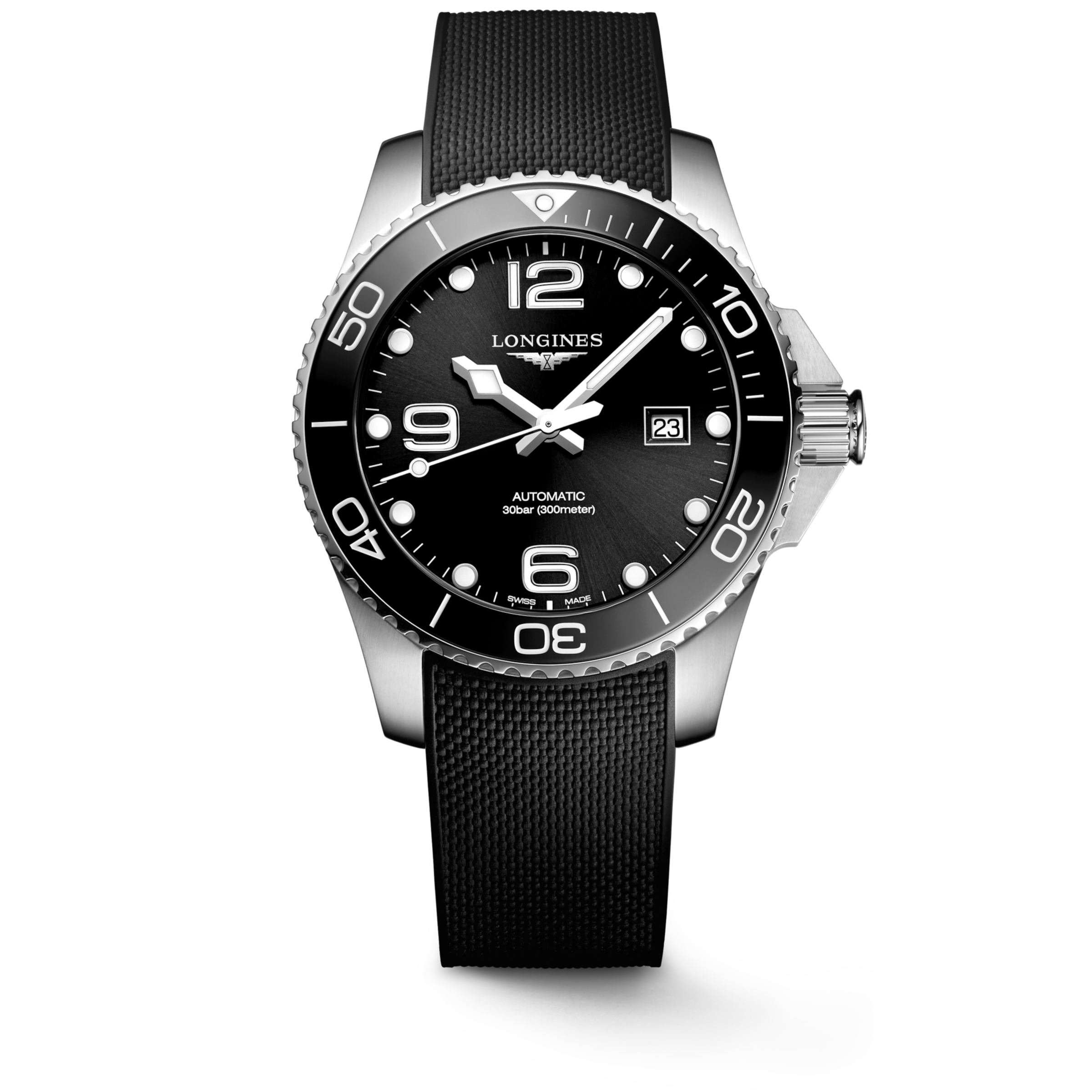 Longines HYDROCONQUEST Automatic Stainless steel and ceramic bezel Watch - L3.782.4.56.9