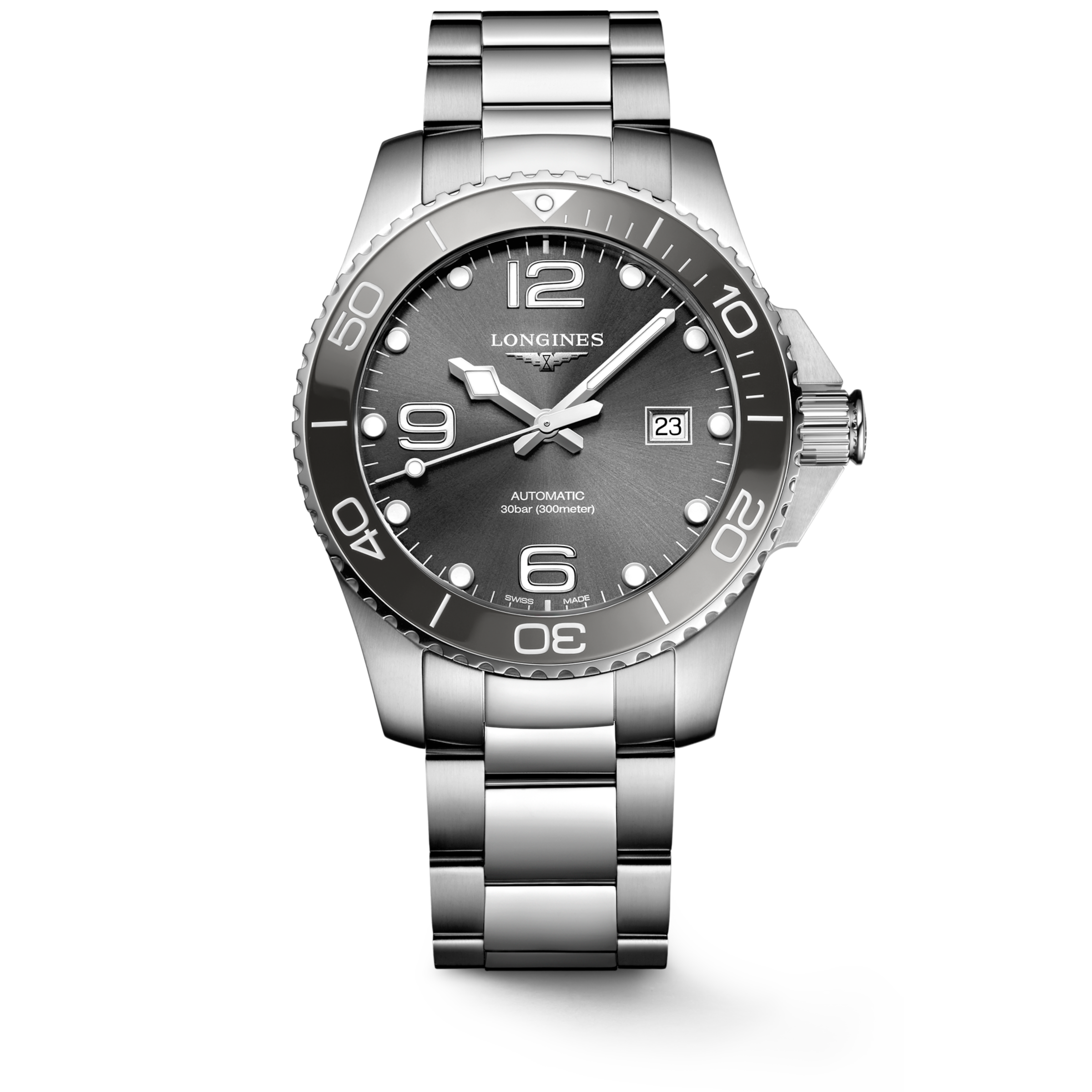 Longines HYDROCONQUEST Automatic Stainless steel and ceramic bezel Watch - L3.782.4.76.6