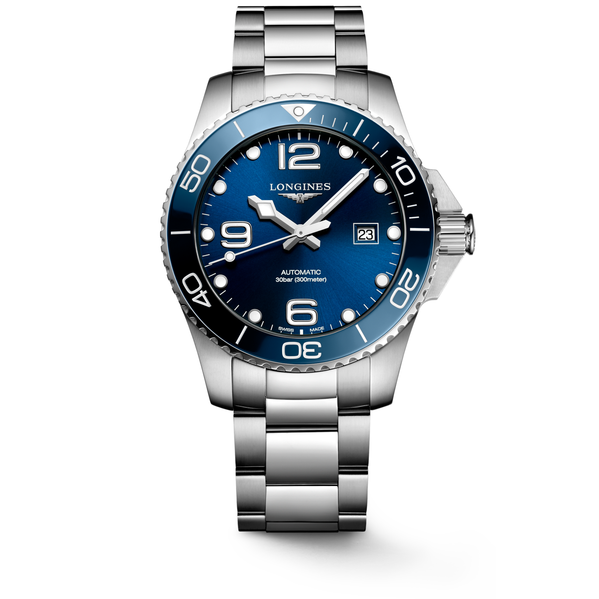 Longines HYDROCONQUEST Automatic Stainless steel and ceramic bezel Watch - L3.782.4.96.6
