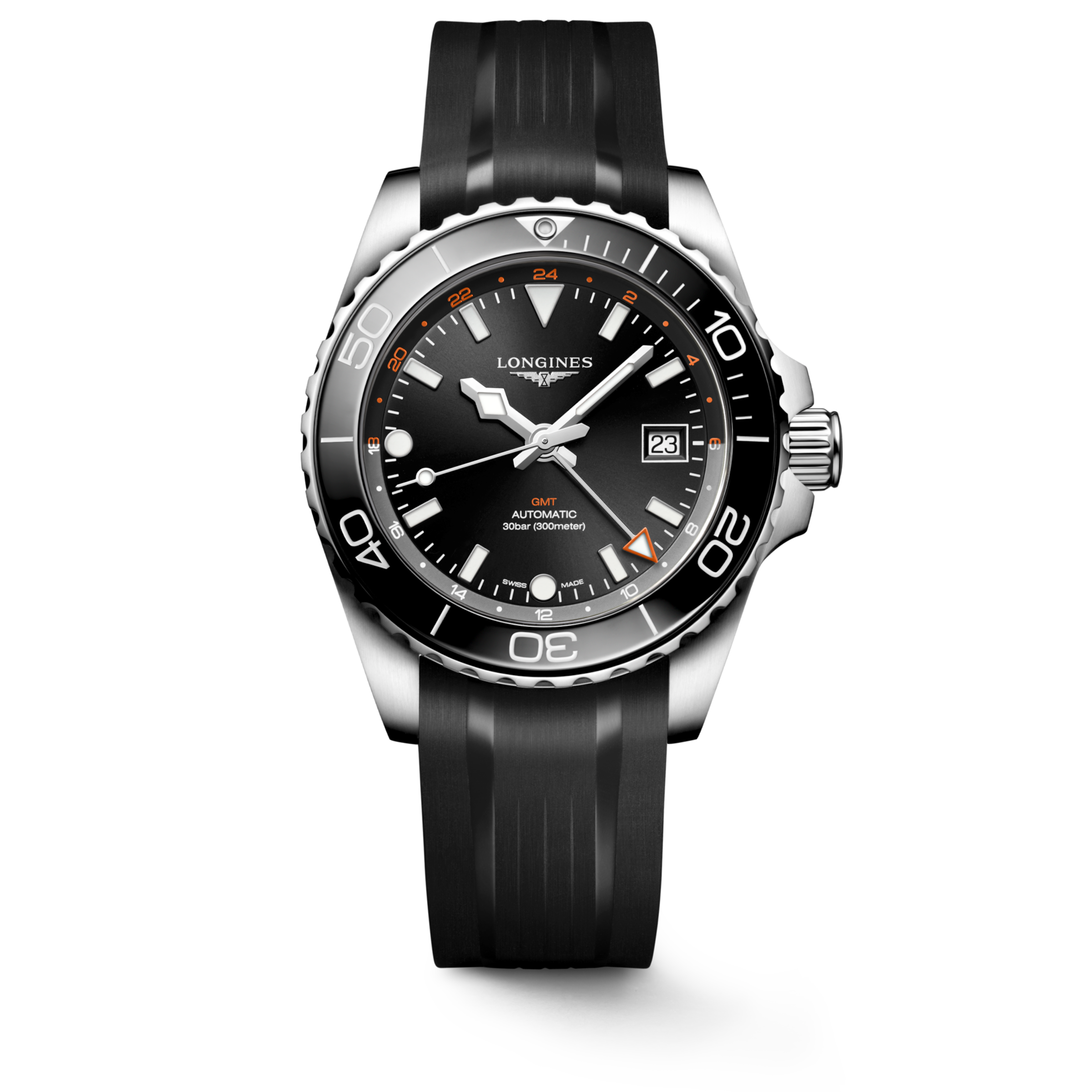 Longines HYDROCONQUEST Automatic Stainless steel and ceramic bezel Watch - L3.790.4.56.9