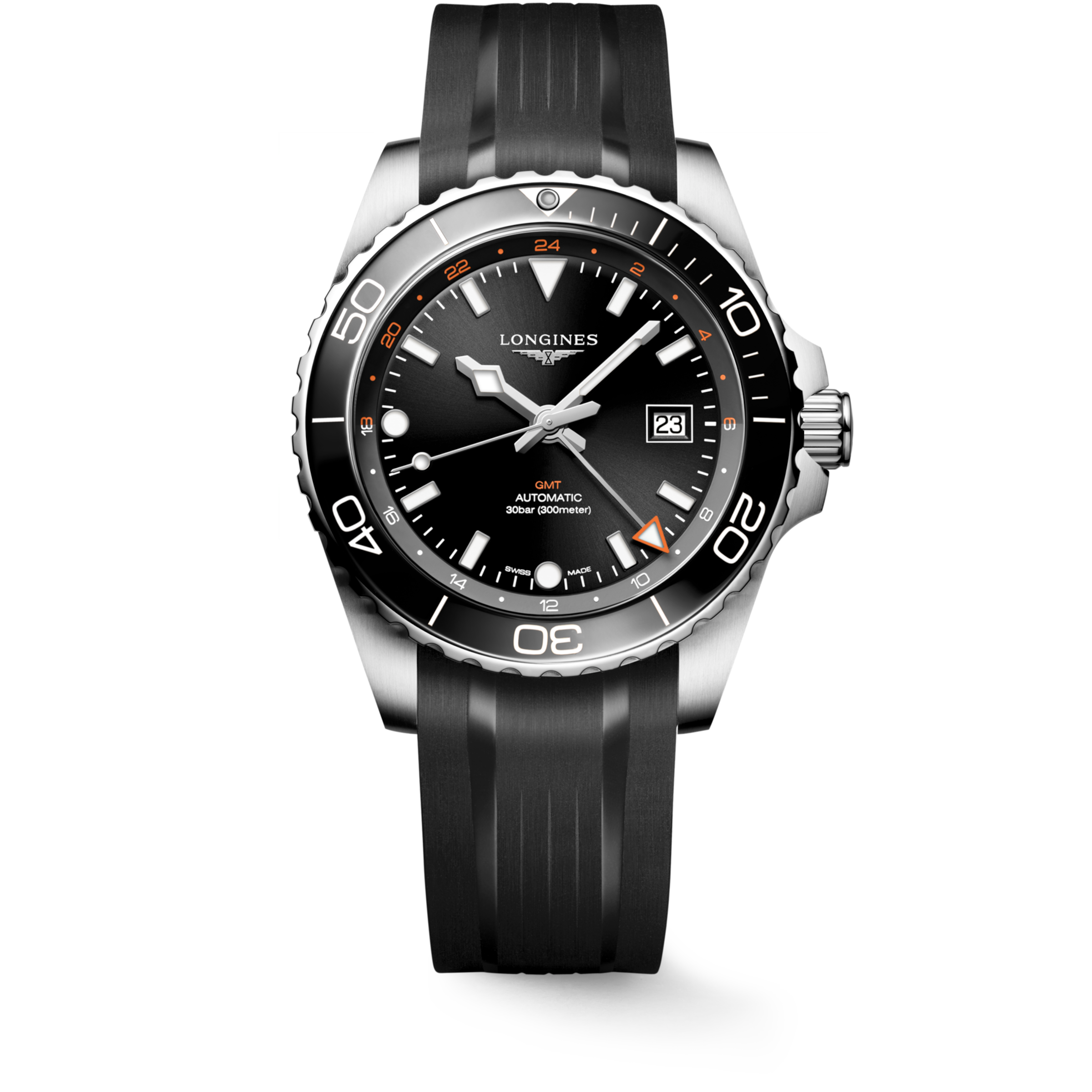 Longines HYDROCONQUEST Automatic Stainless steel and ceramic bezel Watch - L3.890.4.56.9