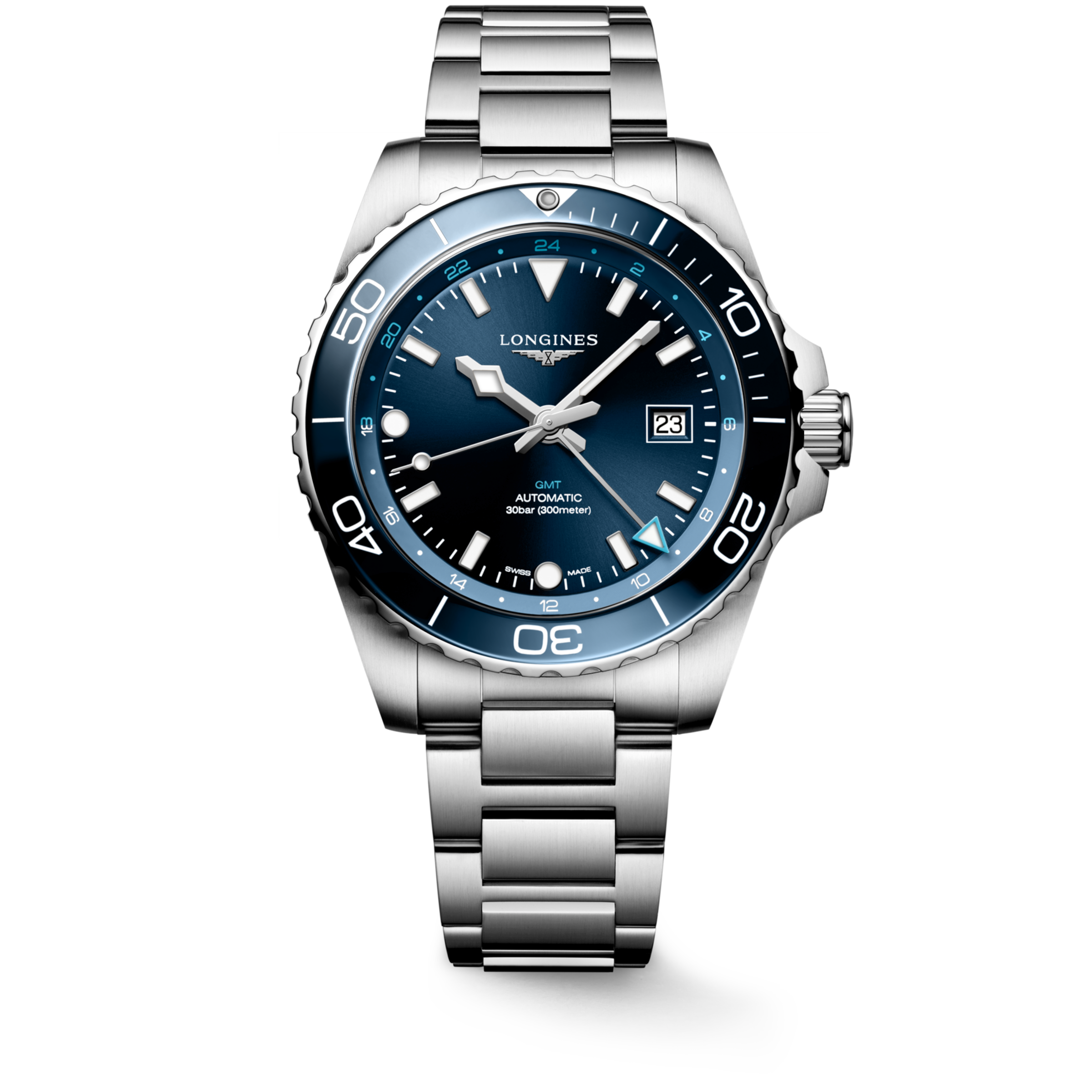 Longines HYDROCONQUEST Automatic Stainless steel and ceramic bezel Watch - L3.890.4.96.6