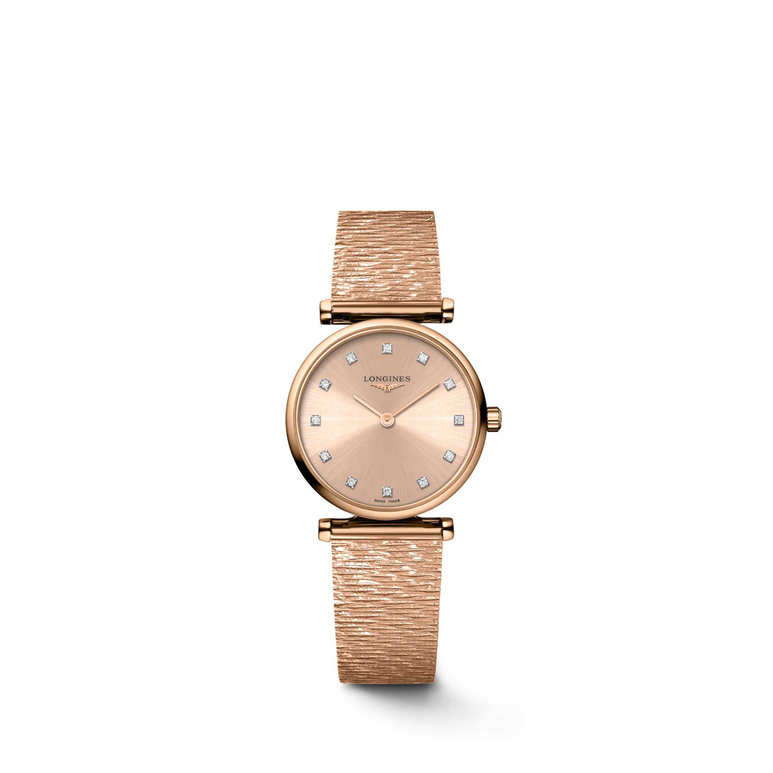 LA GRANDE CLASSIQUE DE LONGINES L4.512.1.93.E Quartz, Red PVD coating, Red, Bracelet Watch - Watch soldier