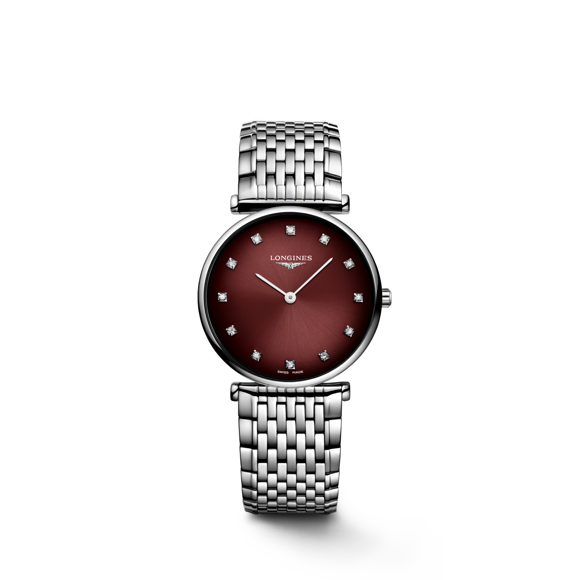 LA GRANDE CLASSIQUE DE LONGINES Quartz, Stainless Steel, Bordeaux