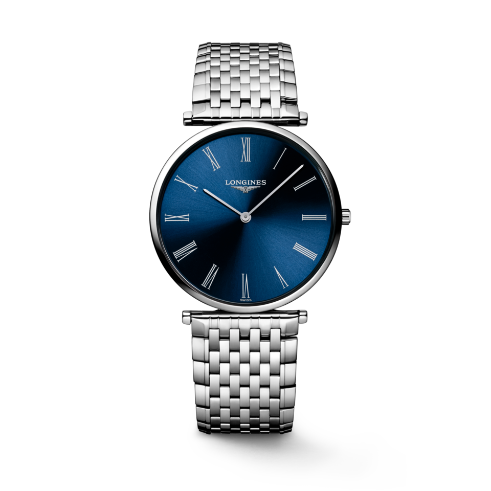 La Grande Classique de Longines 36mm Cadran Bleu Soleillé Quartz - L4.755.4.94.6