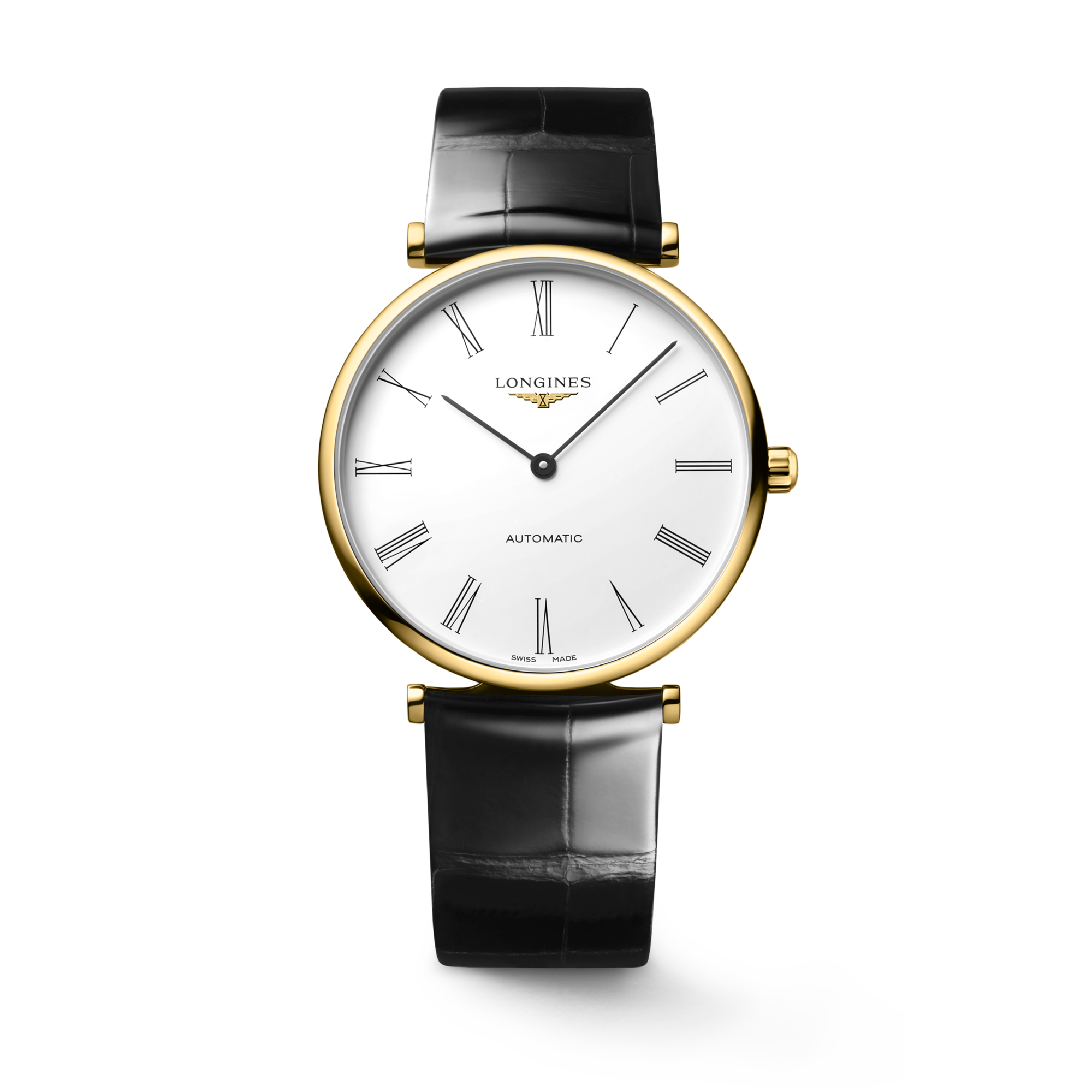 [不動ジャンク] LONGINES ラ グラン クラシック ラ グラン クラシック ドゥ ロンジン 自動巻、イエロー Pvd、ホワイト