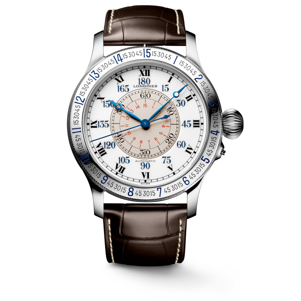 Longines Lindbergh Hour Angle Watch Laque blanche polie - L2.678.4.11.0