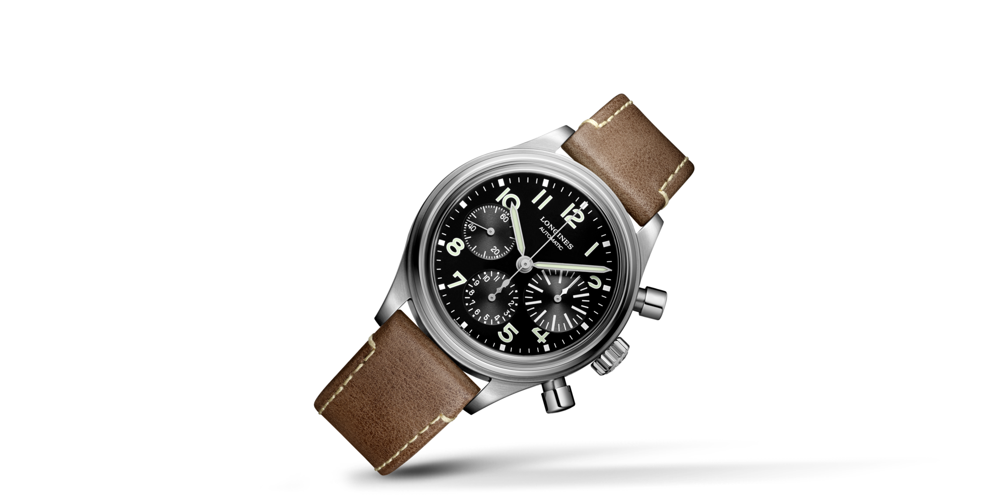 THE LONGINES AVIGATION BIGEYE Automatic, Stainless Steel, Black Dial ...