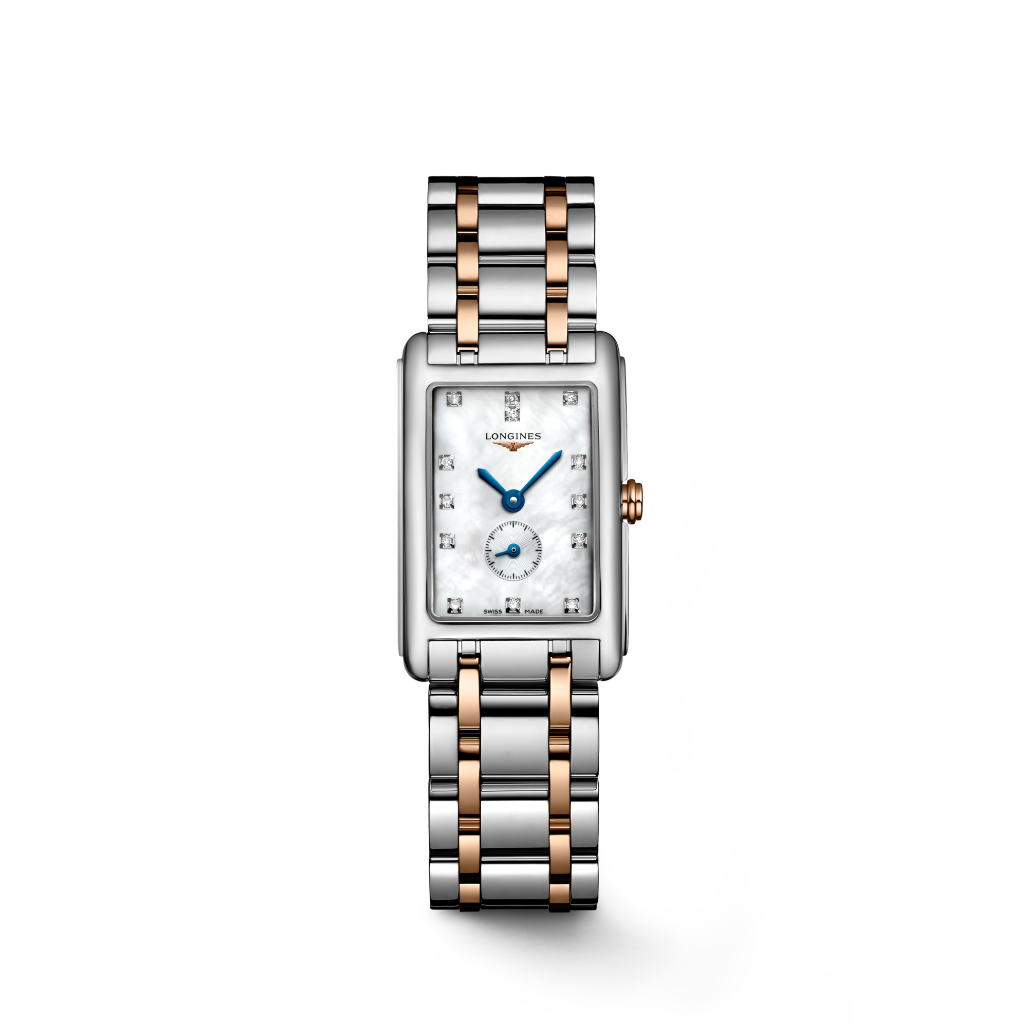 LONGINES DOLCEVITA Quartz, Stainless Steel With Rose Gold 18