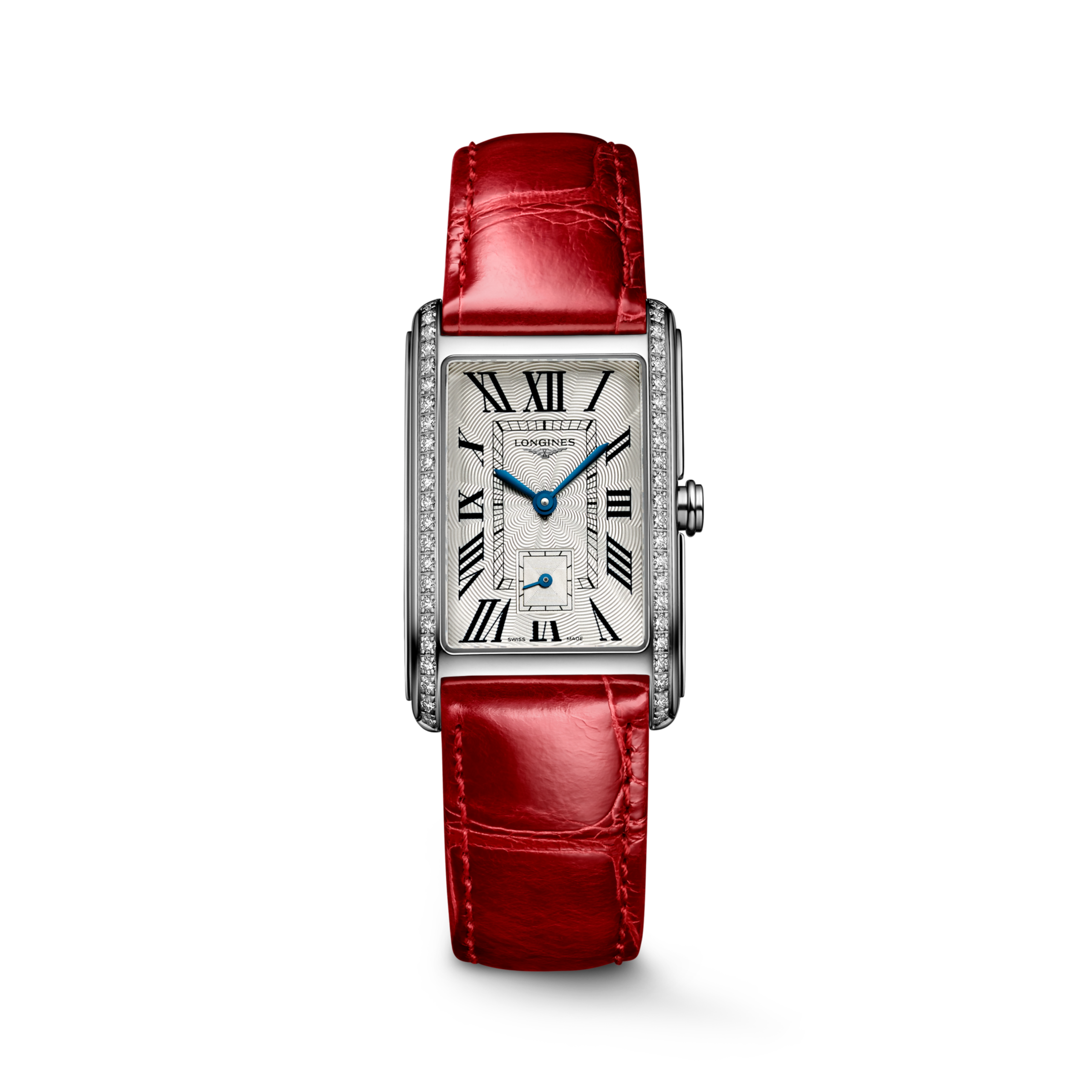 LONGINES DOLCEVITA L5.512.0.71.5 Quartz, Acier, Argenté "flinqué", Bracelet Watch - Vue frontale de la montre