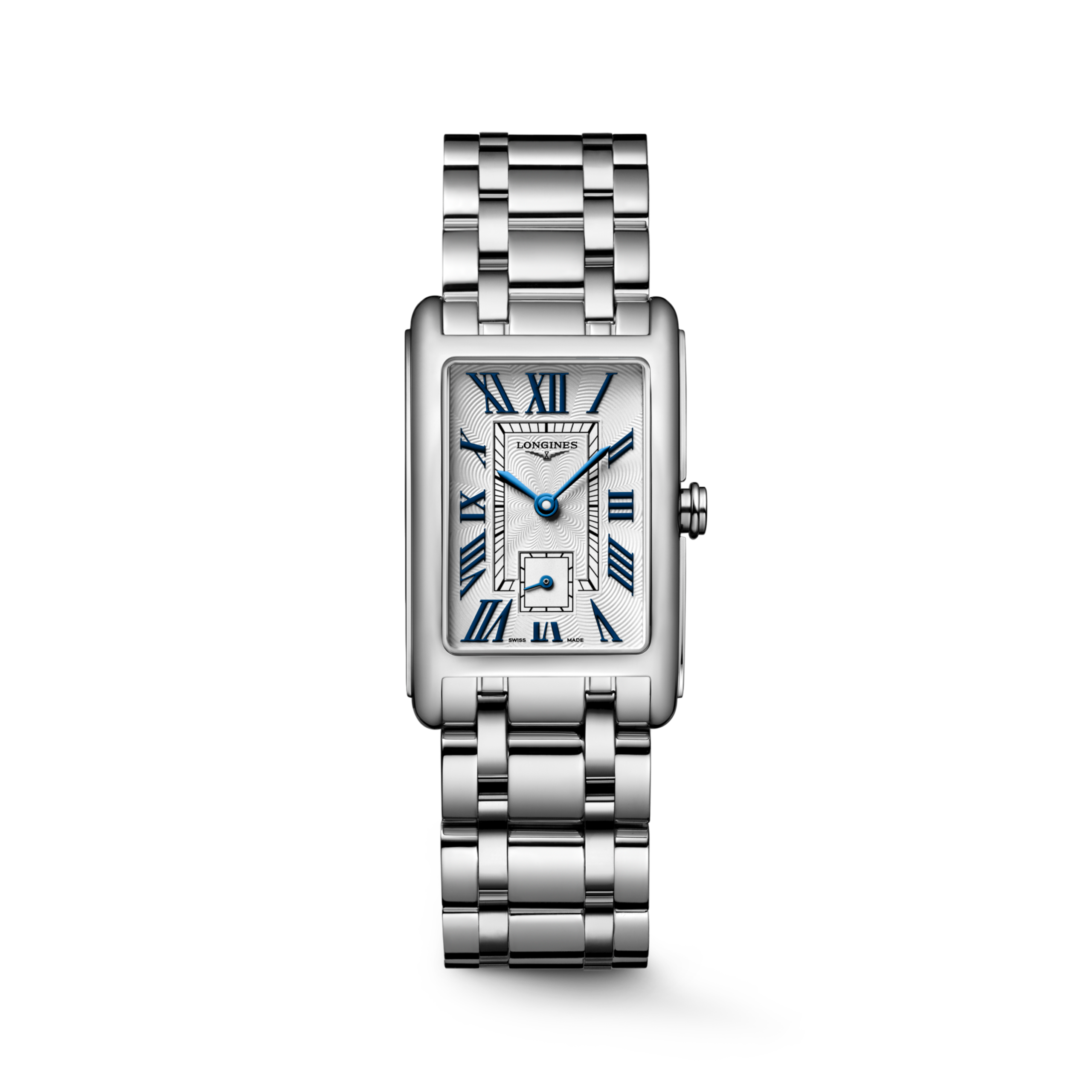 LONGINES DOLCEVITA L5.512.4.70.6 Quartz, Acier, Argenté "flinqué", Bracelet Watch - Vue frontale de la montre