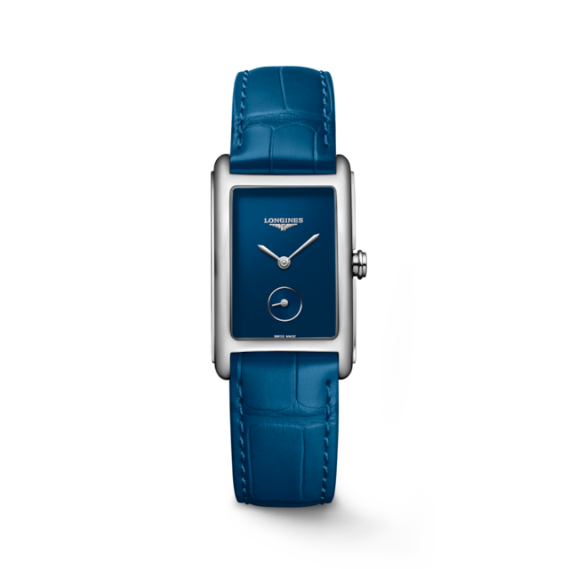 LONGINES DOLCEVITA Quartz, Stainless Steel, Blue Lacquered Polished ...