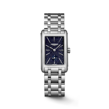 LONGINES DOLCEVITA Quartz, Stainless Steel, Blue Dial, Bracelet Watch ...