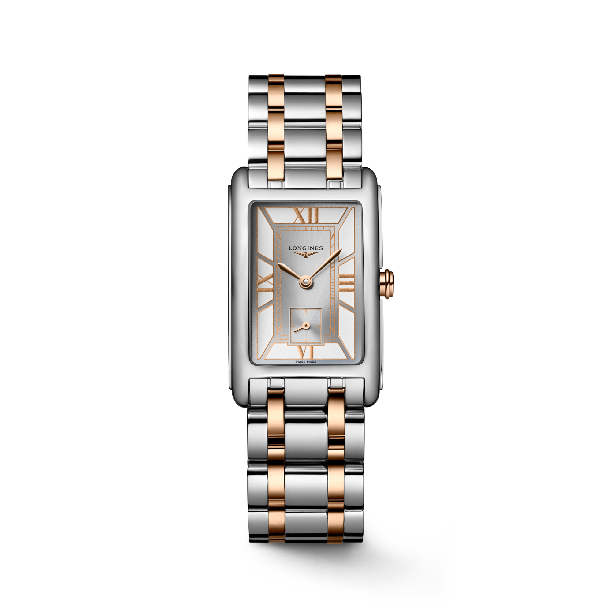 LONGINES DOLCEVITA Quartz, Stainless Steel With Rose Gold 18