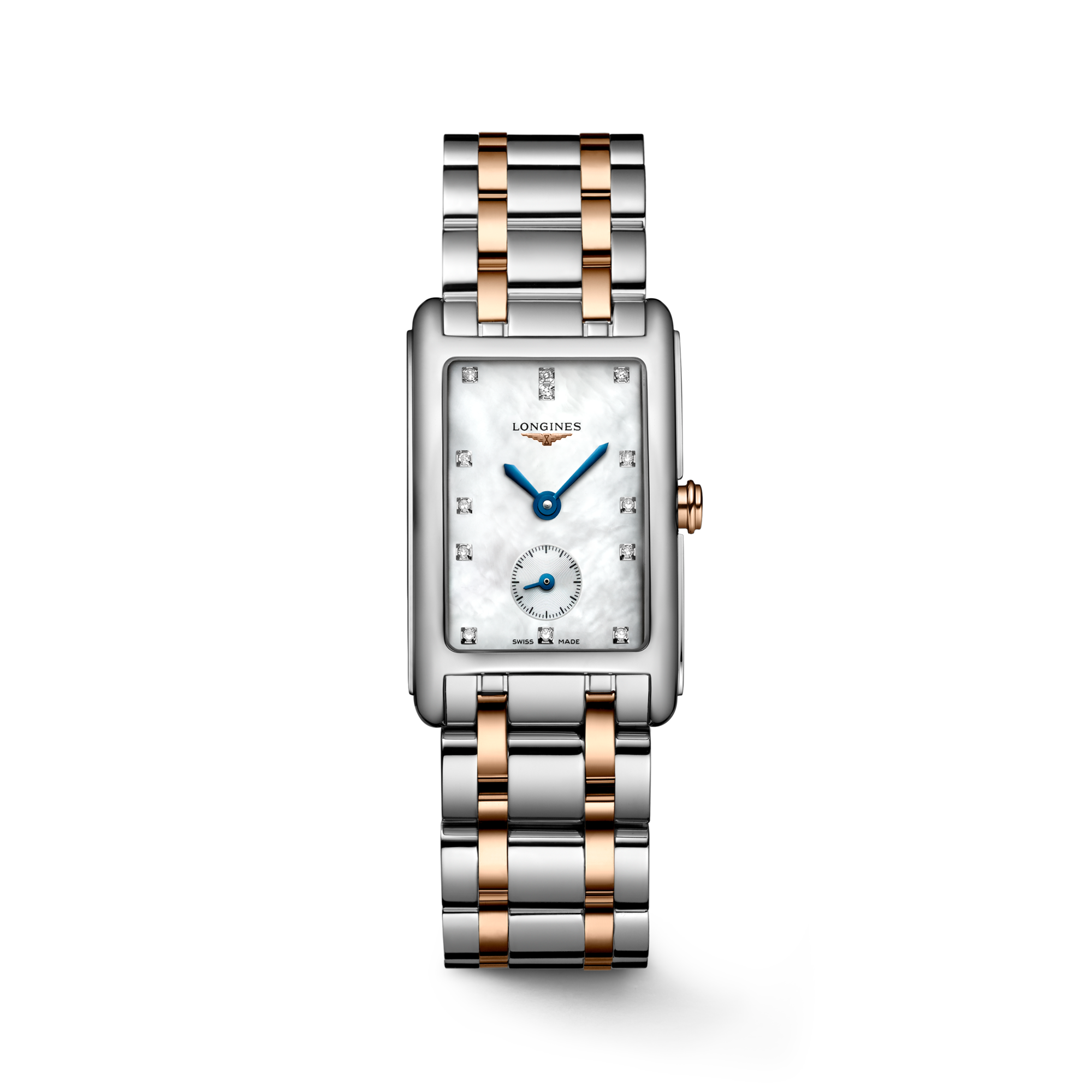 LONGINES DOLCEVITA Quartz, Stainless Steel With Rose Gold 18