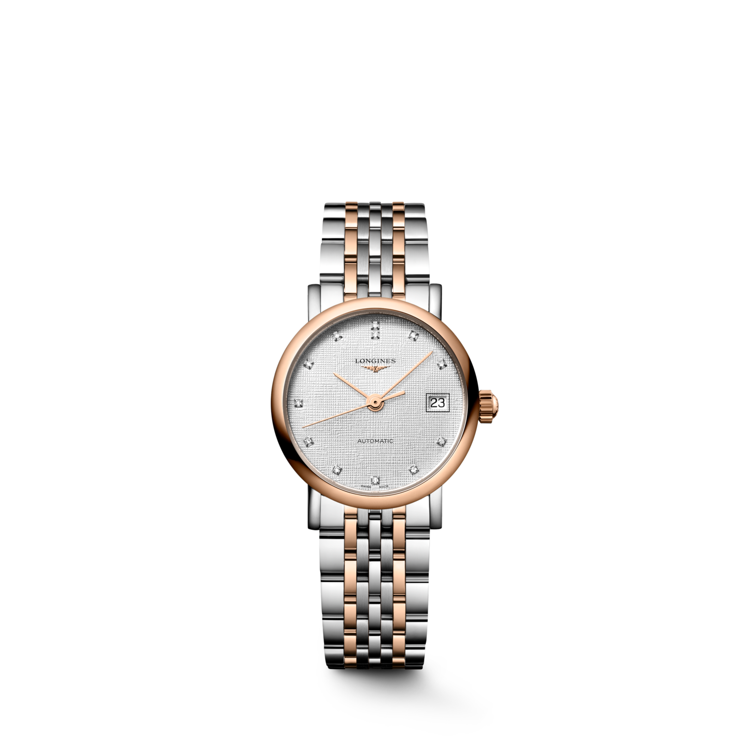 Longines ELEGANT COLLECTION automatique acier et coiffe en or rose 18 carats 200 microns Watch - L4.309.5.79.7