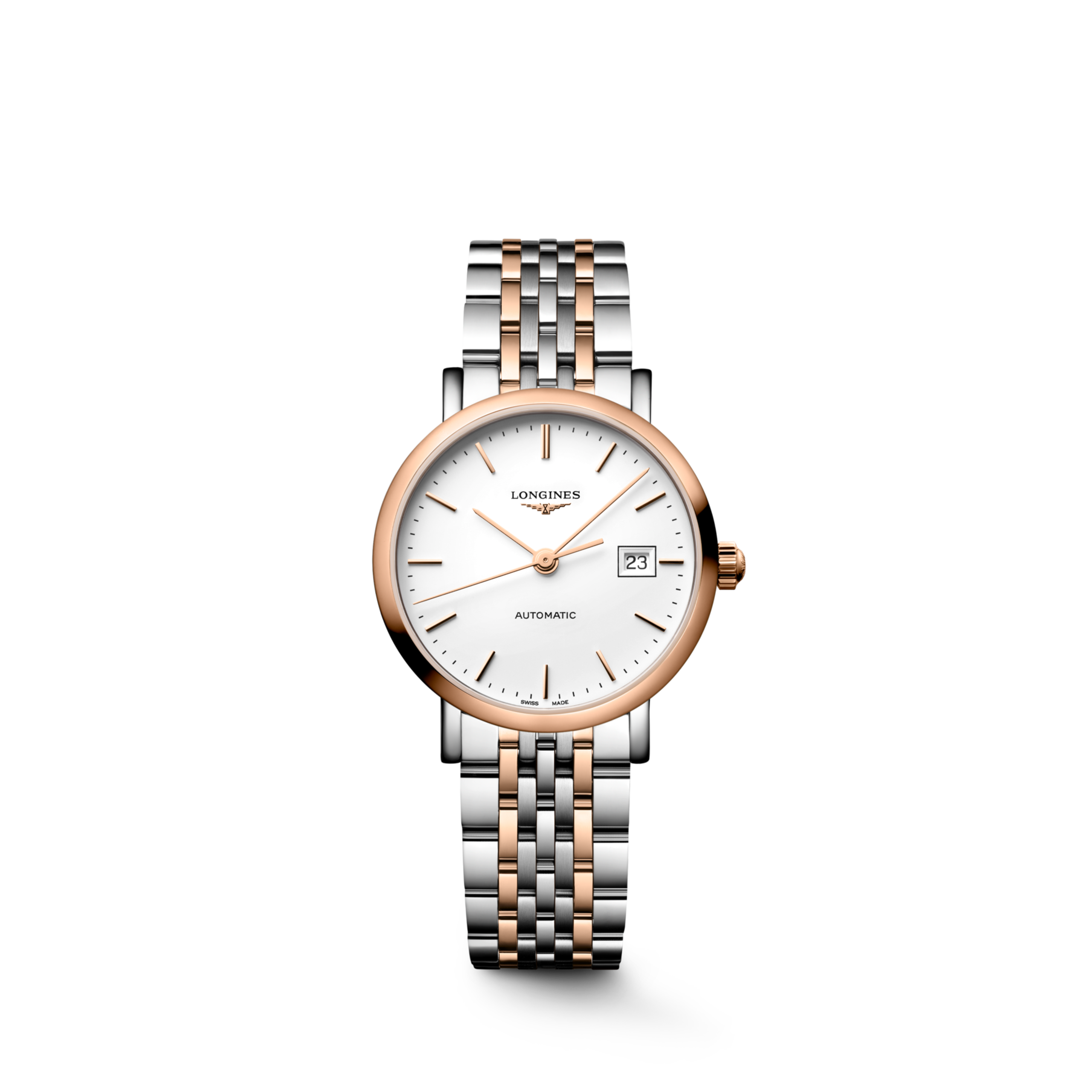 Longines ELEGANT COLLECTION automatic stainless steel and 18 karat pink gold cap 200 Watch - L4.310.5.19.7