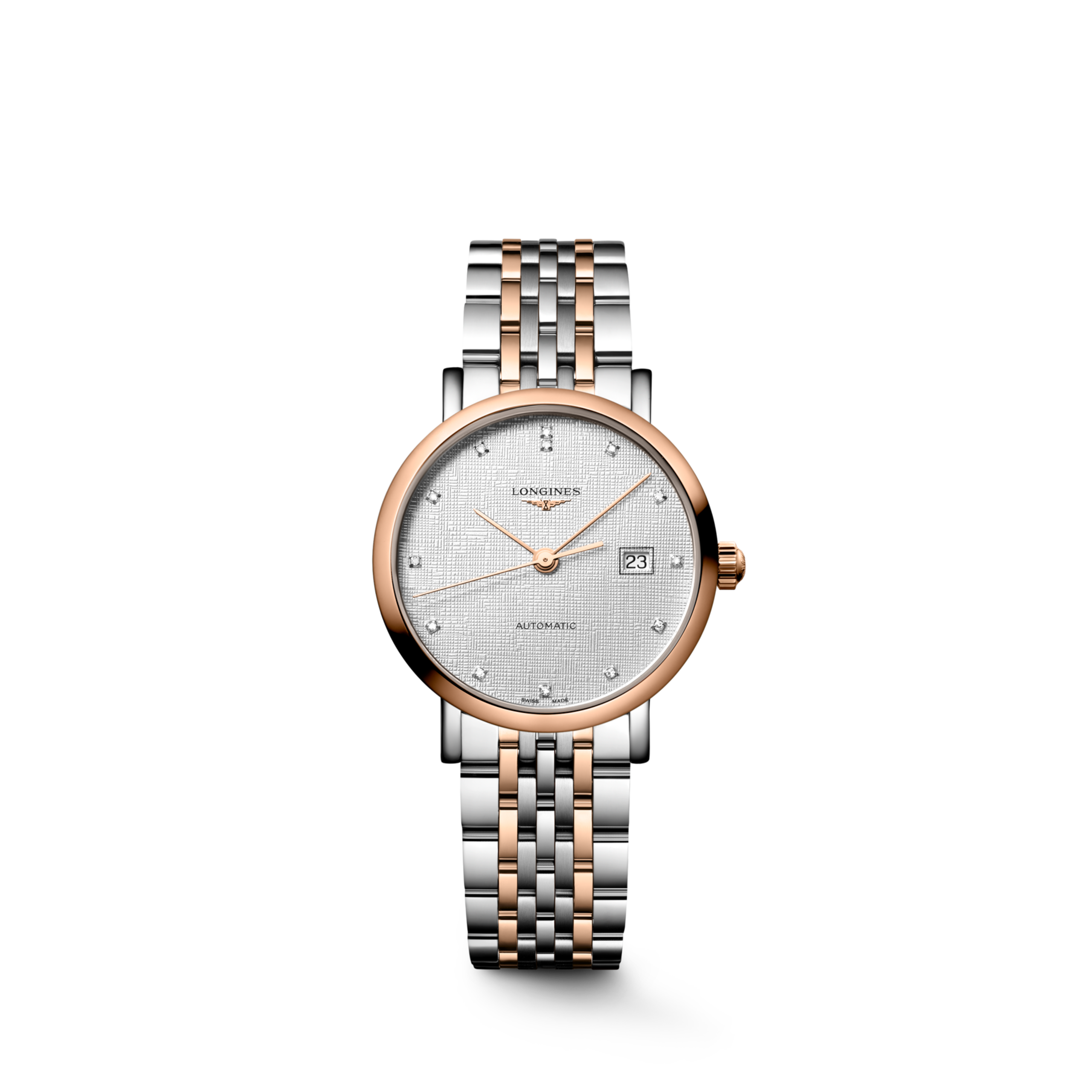 Longines ELEGANT COLLECTION Automatik Edelstahl mit 18 Karat Roségold Cap 200 Watch - L4.310.5.79.7