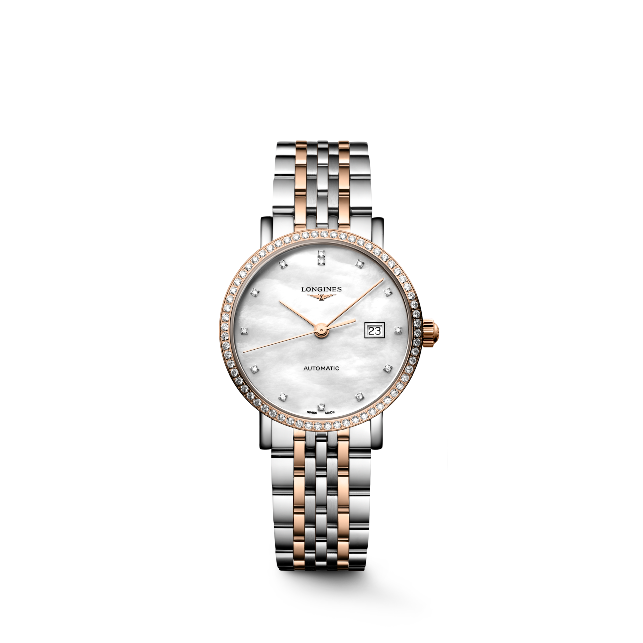 Longines ELEGANT COLLECTION automatique acier et or rose 18 carats Watch - L4.310.5.81.7